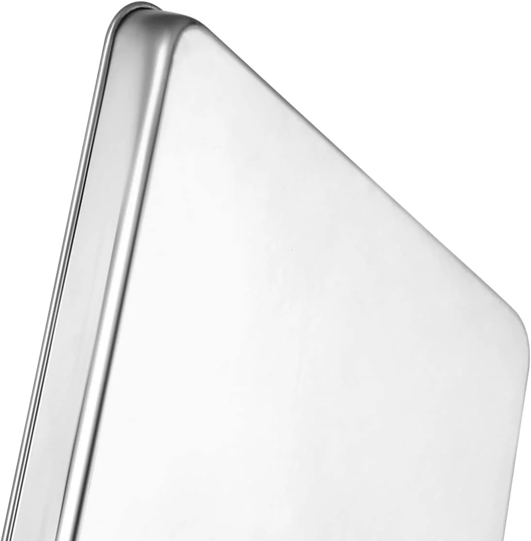 2 Pcs Sheet Pan Set Cookie Sheet Cooking Baking Sheet Toaster Oven Pans Stainless Steel Tray Barbeque Grill Pan Rectangle and Dishwasher Safe, 9 x 7 x 1 Inches