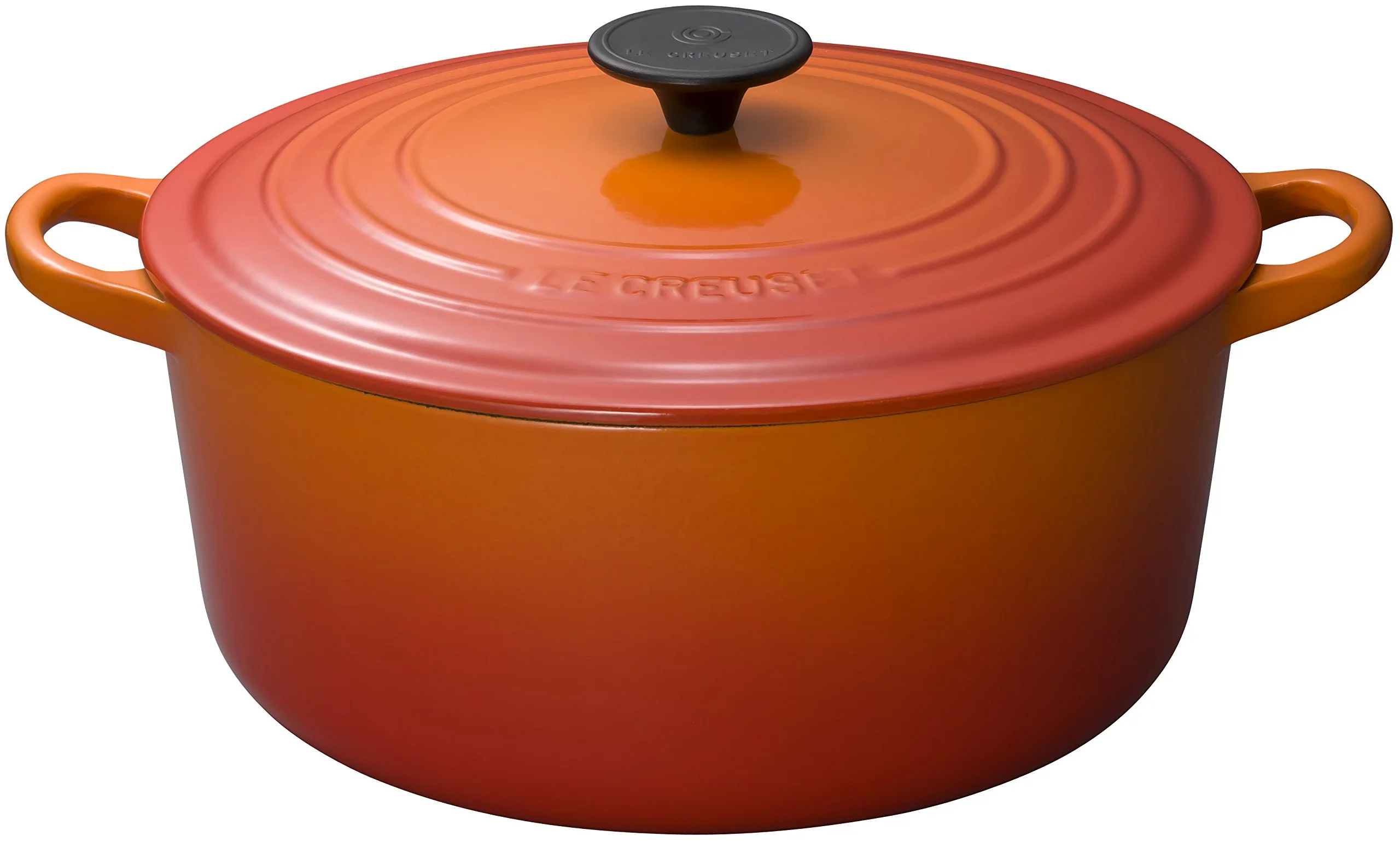 Le Creuset Casting Enamel Pot Cocotte Rondo 30 cm Orange Gas IH Oven Compatible