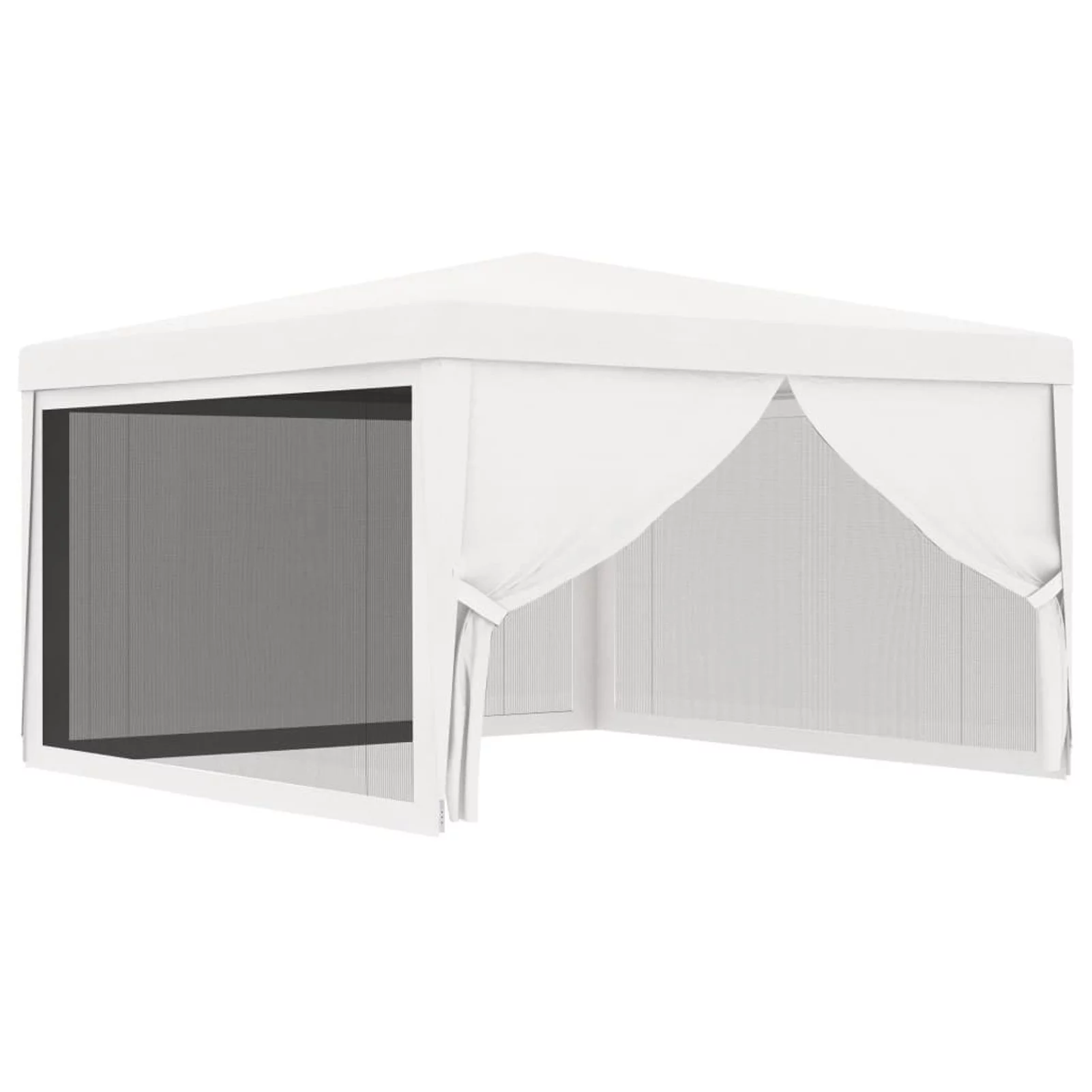 Aibecy Party Tent with 4 Mesh Sidewalls 13.1'x13.1' White