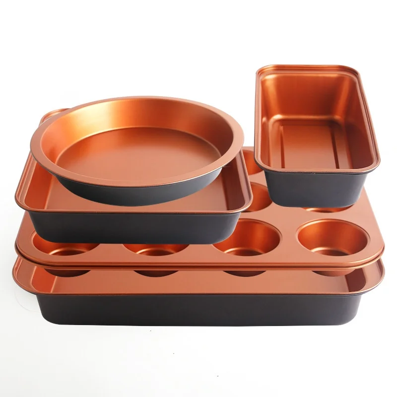 VINAUO Bake It Better Nesting Steel Non-Stick Bakeware Set, 5-Piece