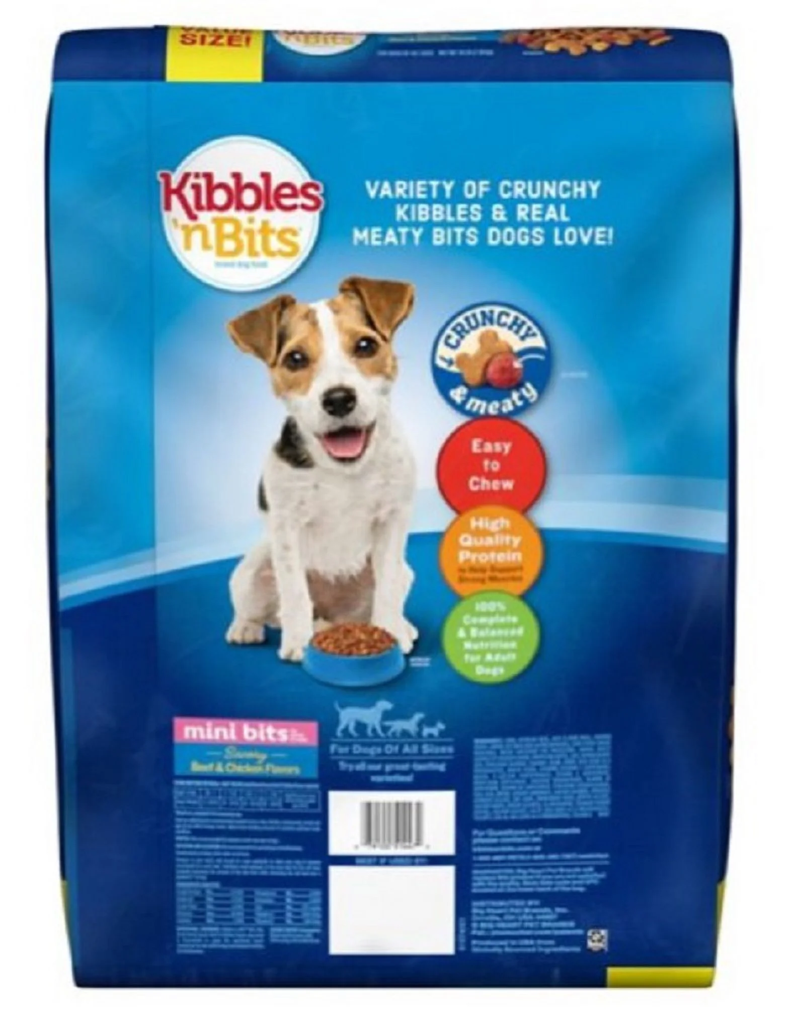 Kibbles 'n Bits Mini Bites Small Breed Beef & Chicken Flavor Dog Food - 16 lb.