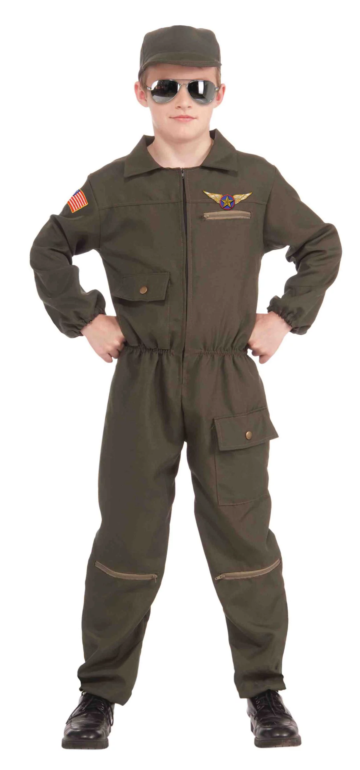 Forum Novelties Fighter Jet Pilot Child Costume, Large