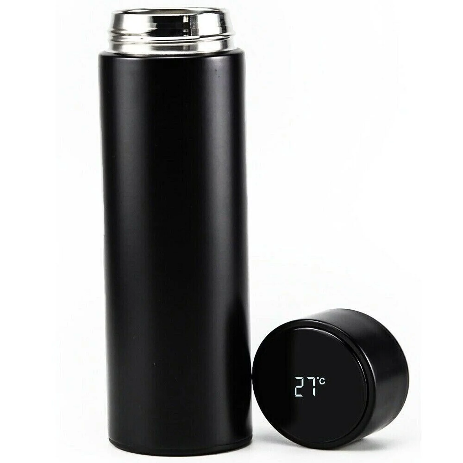 500ml Stainless Steel LED Flasks Thermal Travel Mugs Coffee/Water/Tea Insulated Drink Vacuum Bottle Hot&Cold 17oz