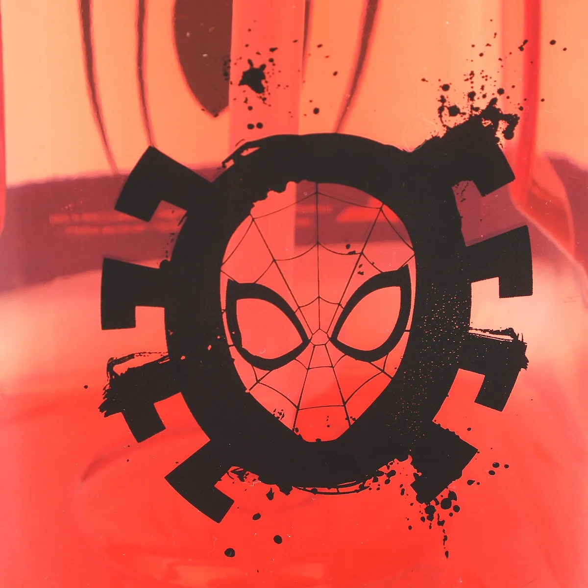 Spider-Man Mask & Logo 50 Oz Red Water Bottle With Carrying Strap