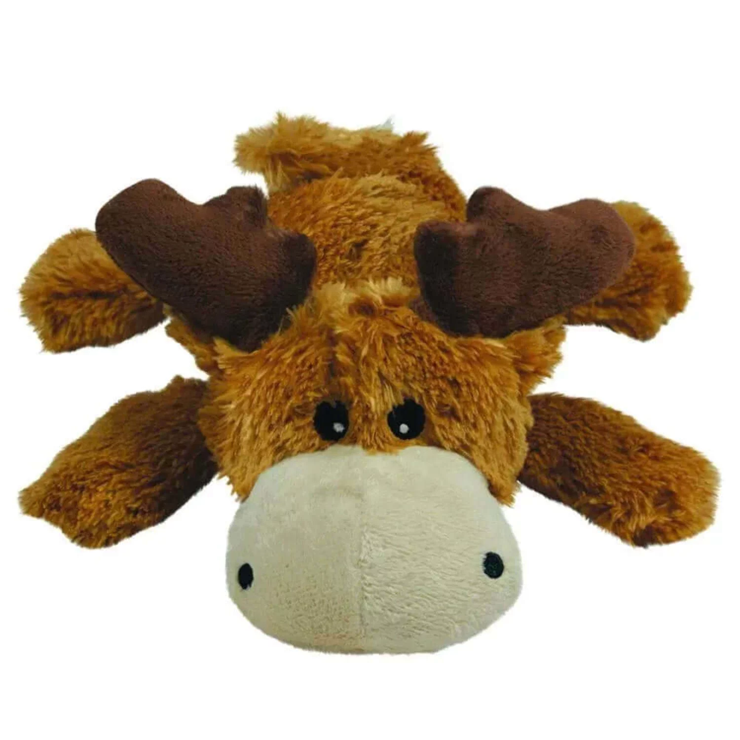 KONG Cozie Marvin Moose Plush Dog Toy Brown Medium