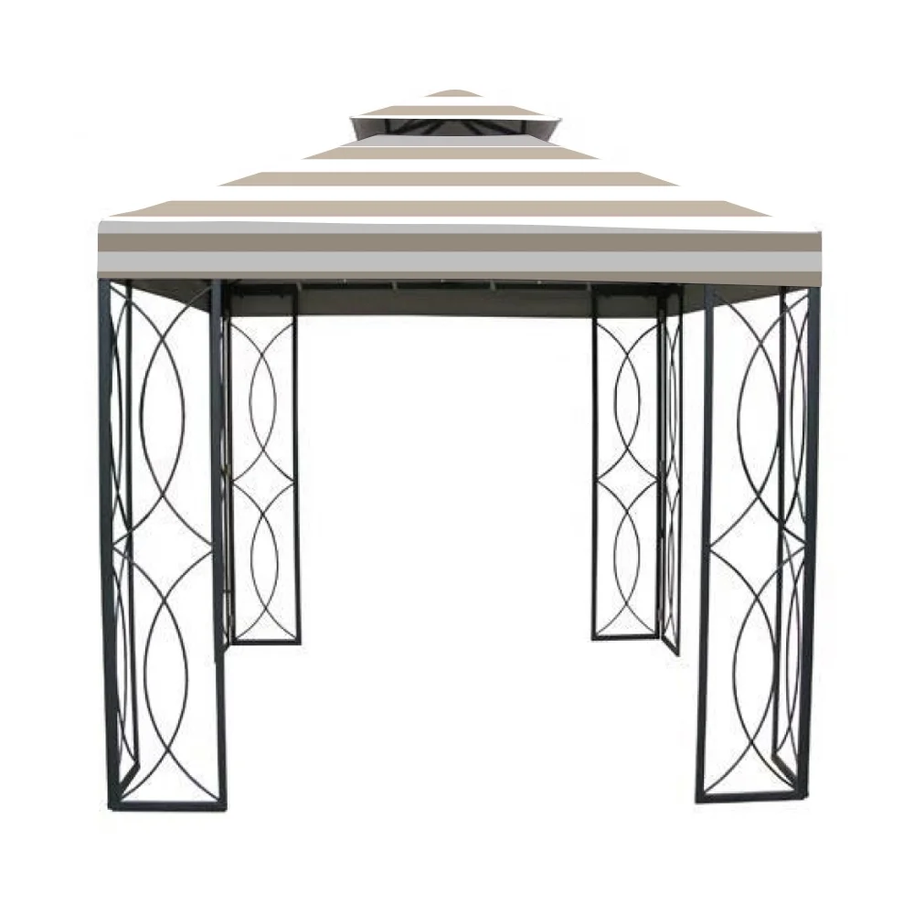 Garden Winds Replacement Canopy Top Cover for the Garden Treasures 8' x 8' Gazebo -Standard 350 - Cabana Beige