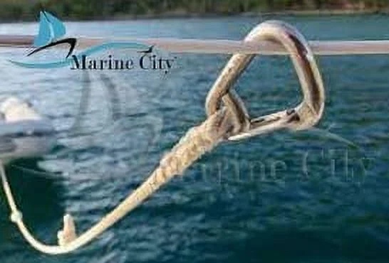 Marine City 316 Marine Grade Stainless Steel Carabiner Spring Snap Hook Boat B:3 Inches