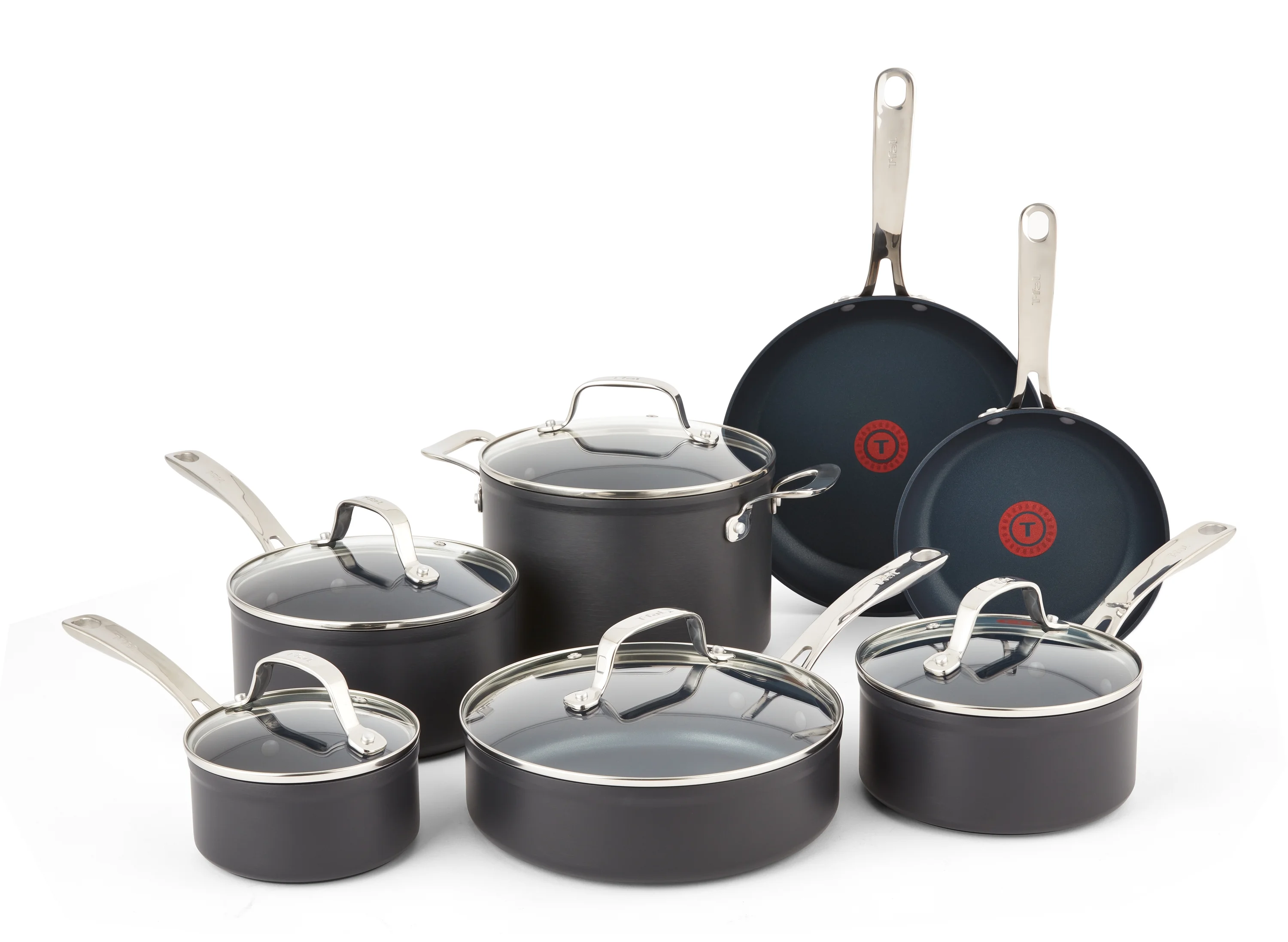 T-fal Platinum Hard Anodized Non-stick, Unlimited Collection, 12 Piece Cookware Set