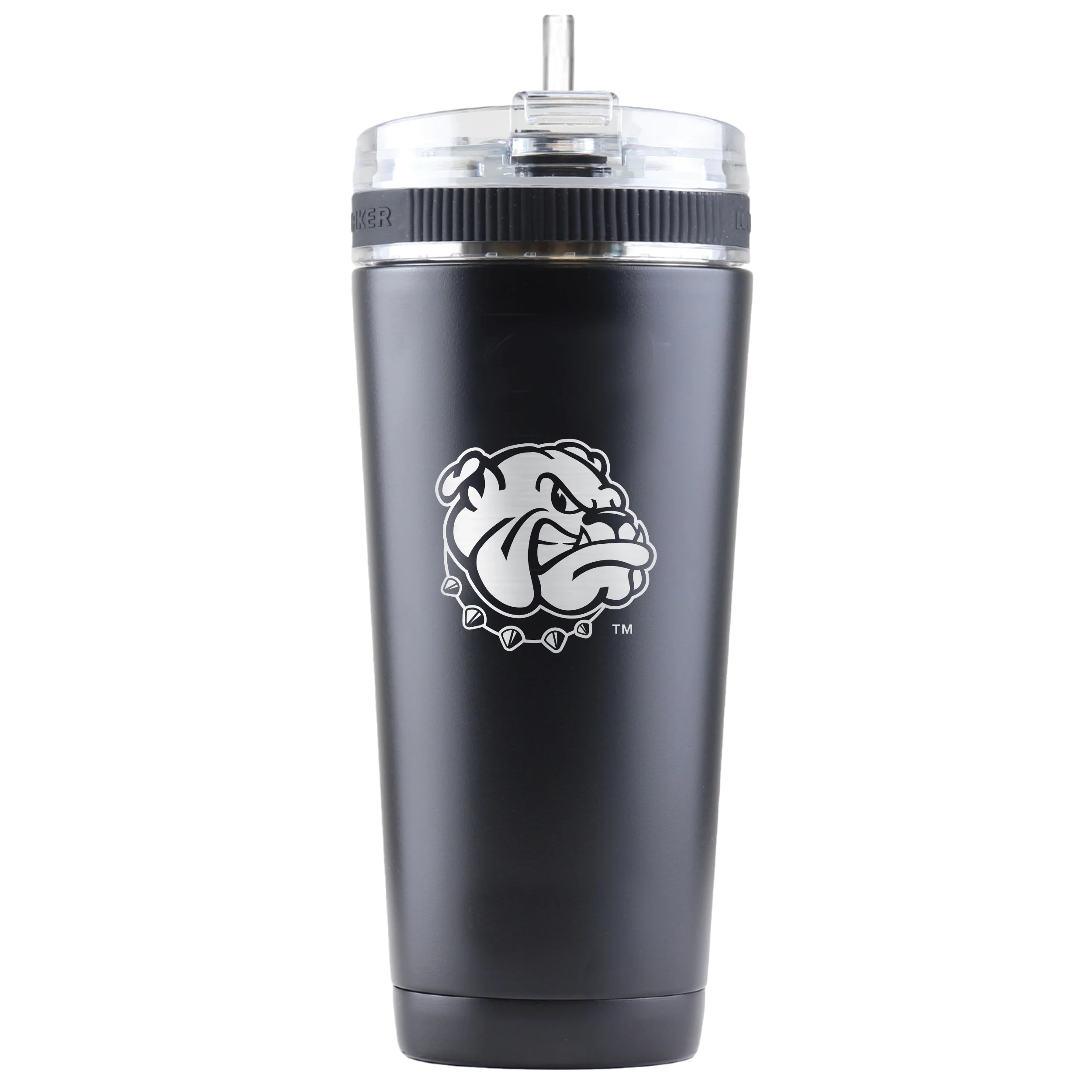 Black Western Illinois Leathernecks 26oz. Ice Shaker Flex Bottle