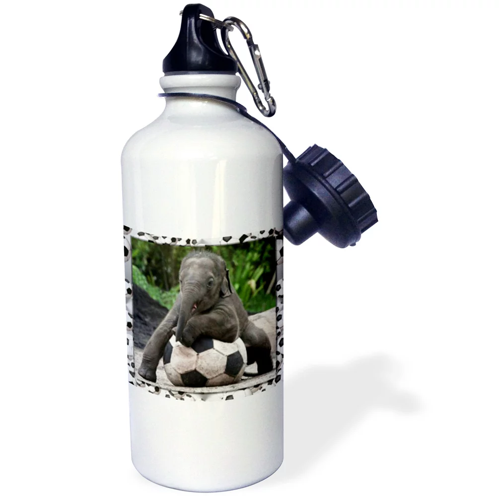 Elephant Soccer 21 oz Sports Water Bottle wb-36485-1