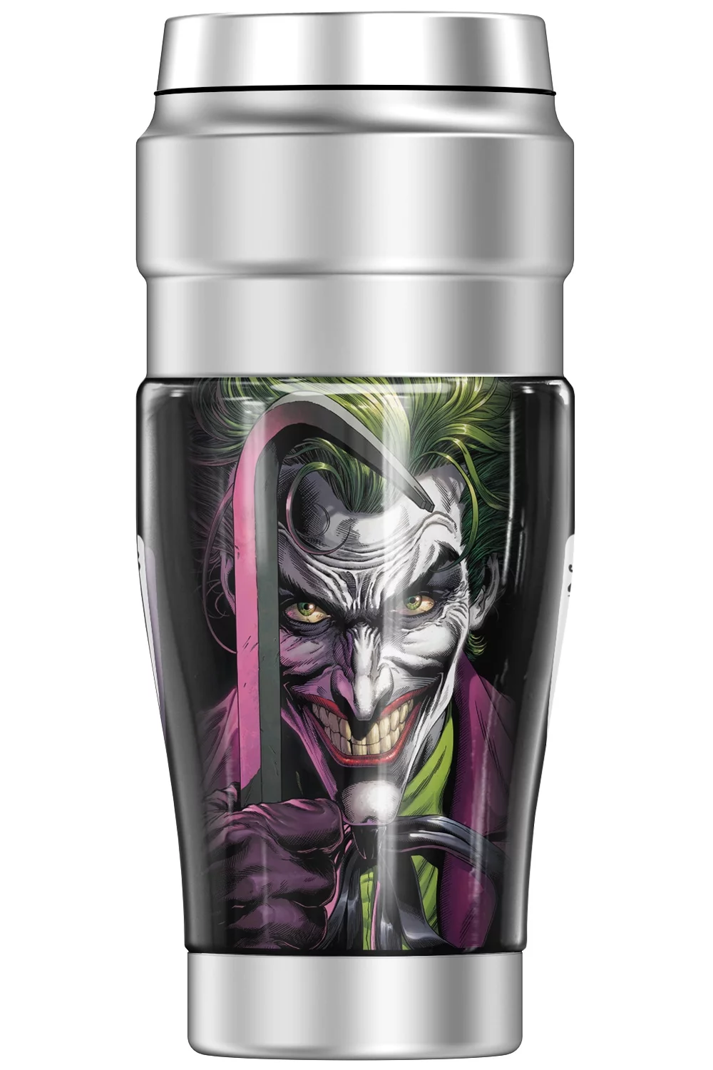 Batman Batman vs Joker THERMOS STAINLESS KING Stainless Steel Travel Tumbler, Vacuum insulated & Double Wall, 16oz