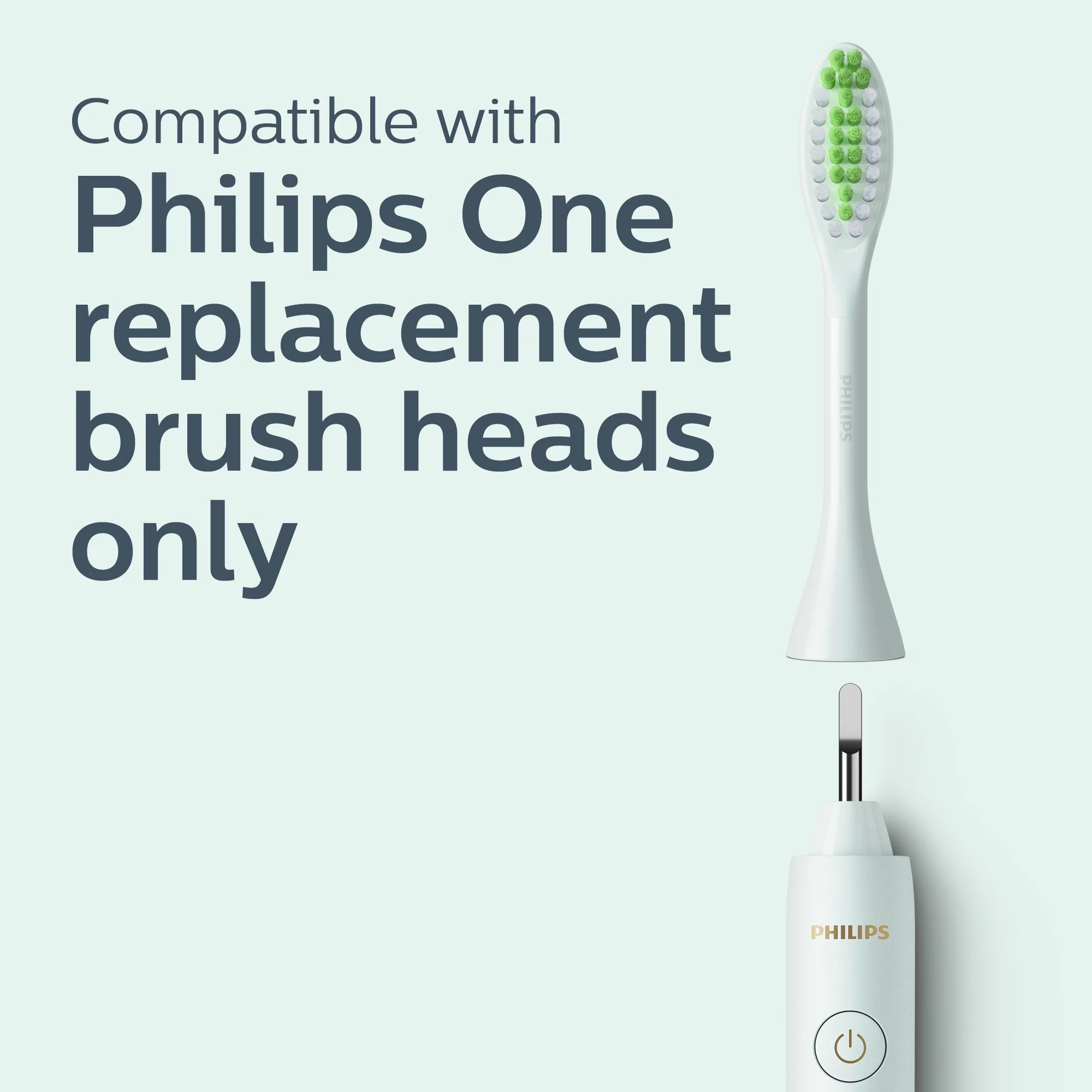 Philips One by Sonicare Battery Toothbrush, Mint Blue, HY1100/03