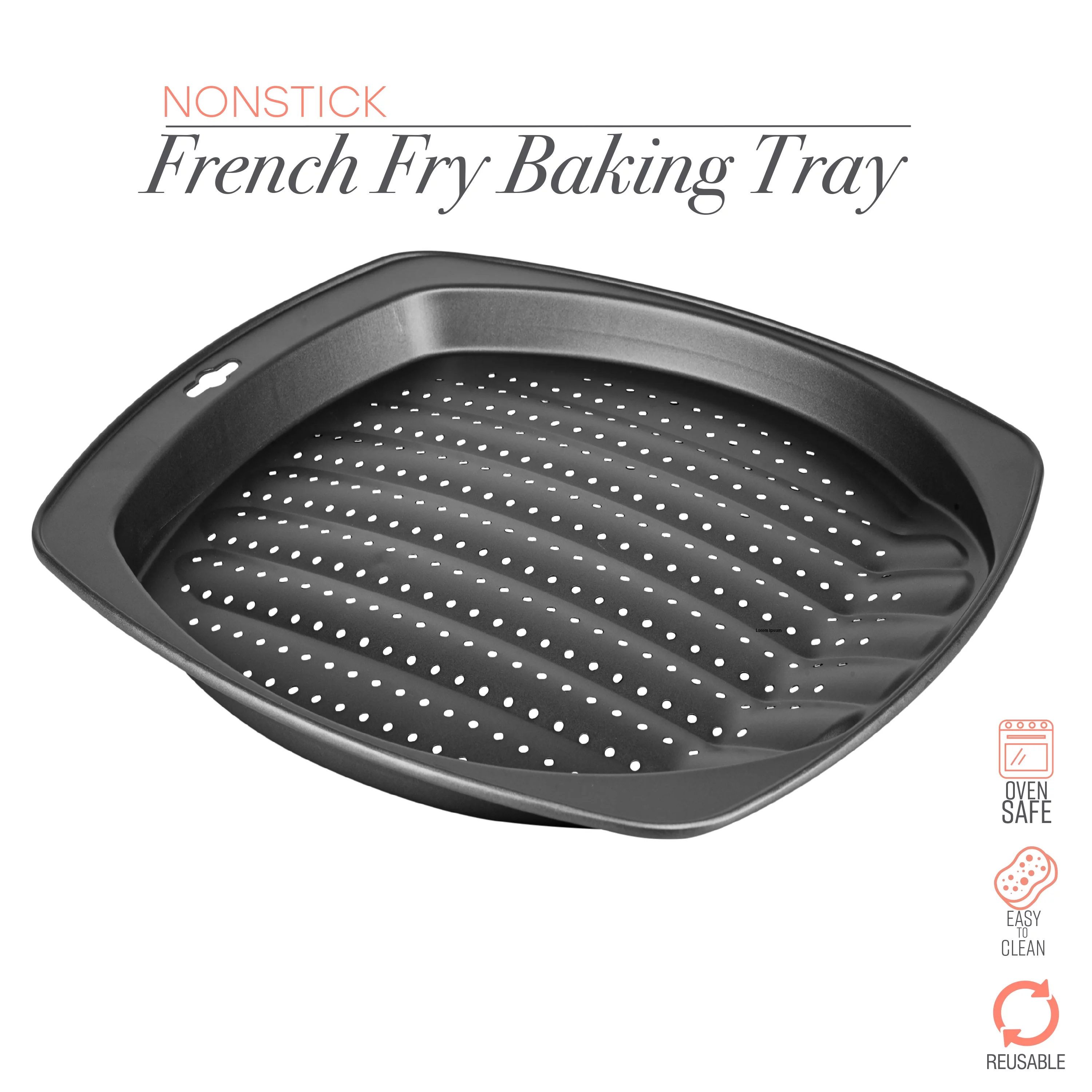 Kitchen Details Non Stick French Fry Baking Tray, 13