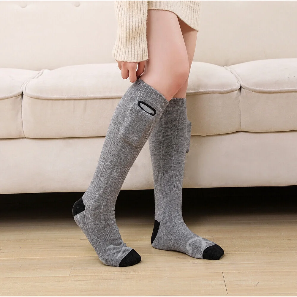 kydely High-Grade Heating Winter Warm Rechargeable Battery Electric Heated Socks Hunting Socks