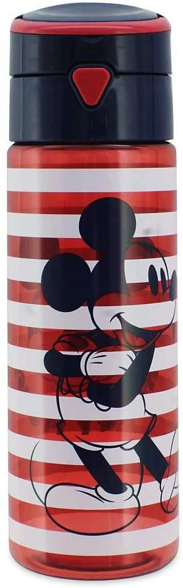 Mickey Mouse Striped Flip Top Water Bottle 25oz Drink Cup