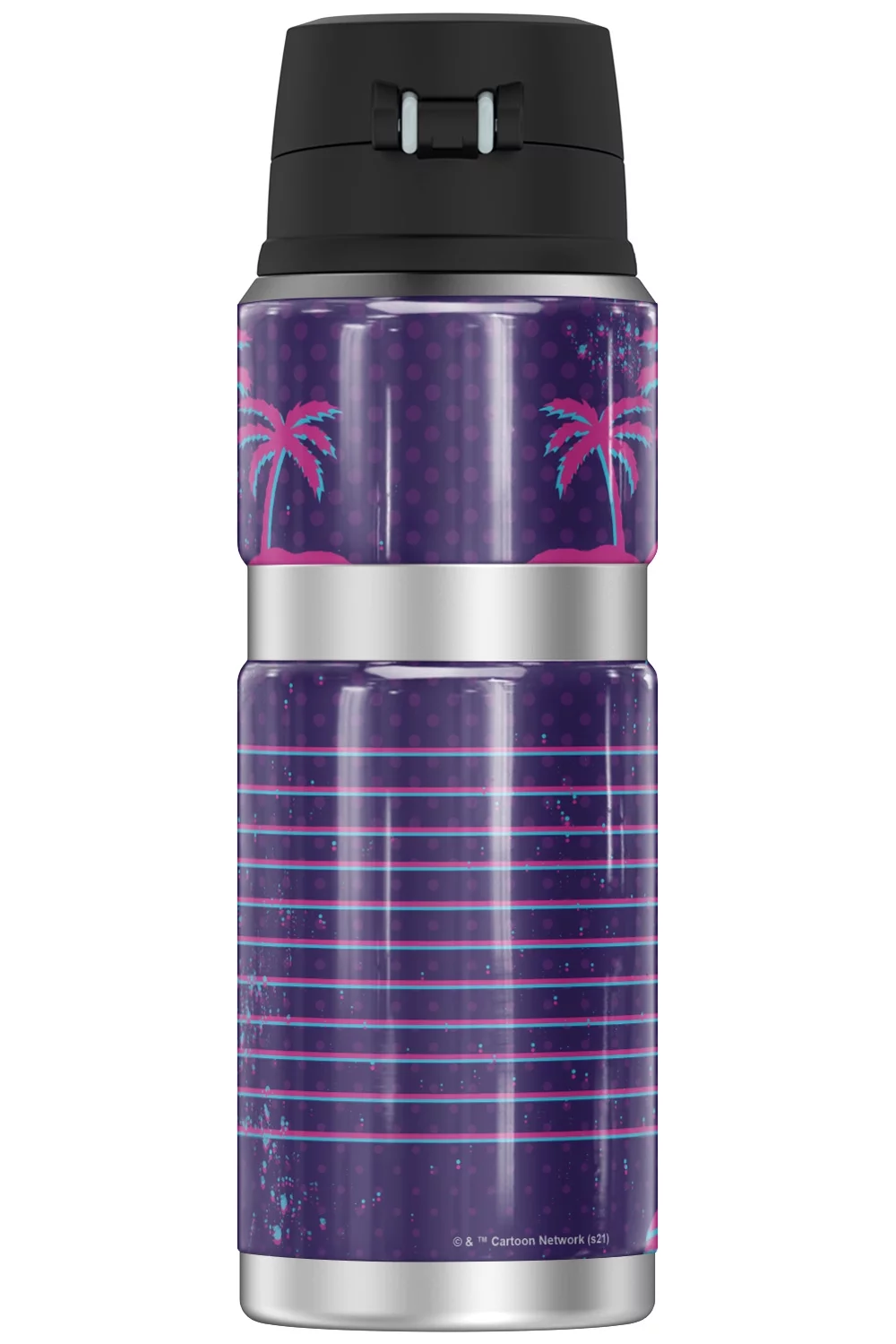 Rick and Morty Ricks Gym THERMOS STAINLESS KING Stainless Steel Drink Bottle, Vacuum insulated & Double Wall, 24oz