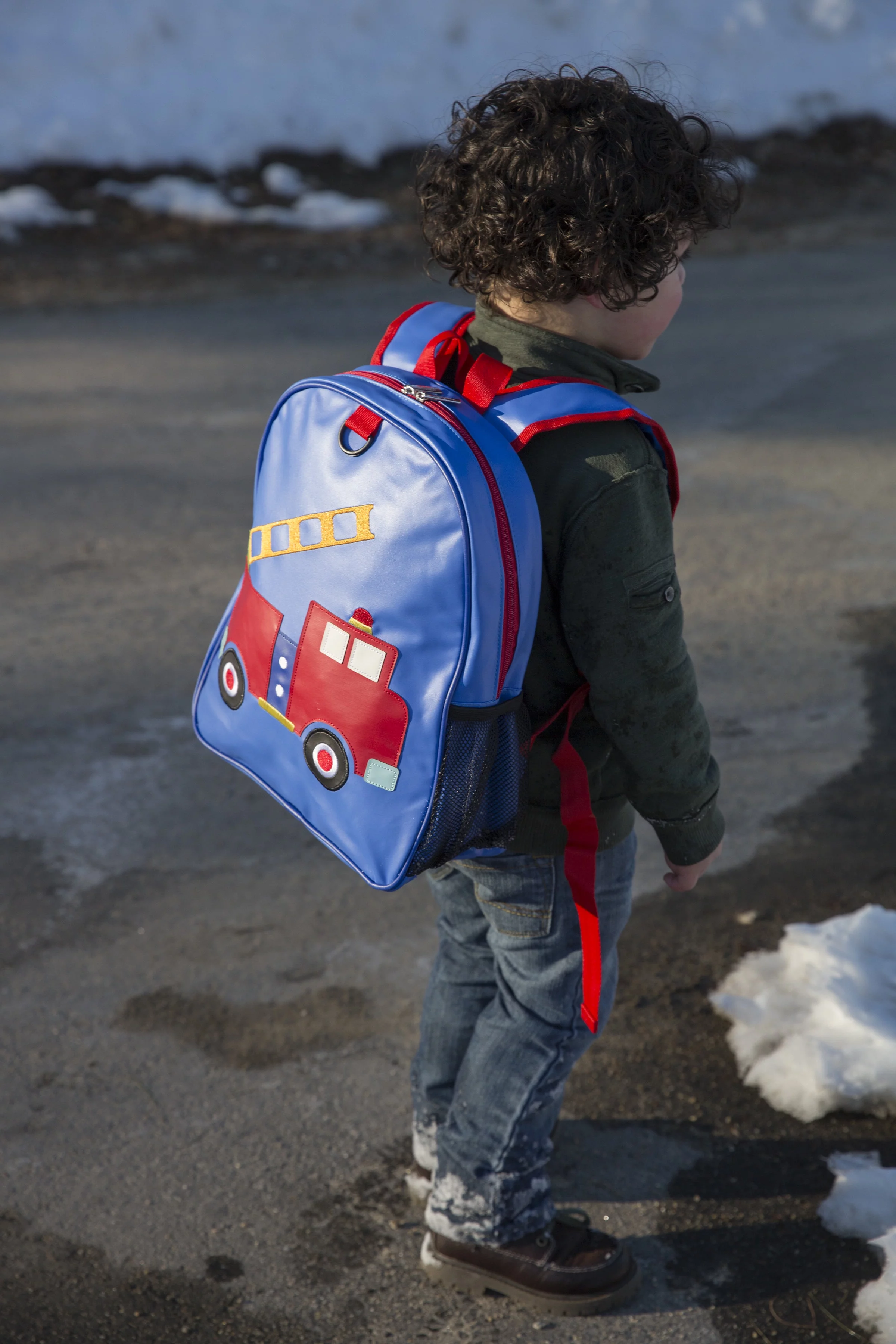 Wildkin Kids Embroidered Backpack (Fire Truck)