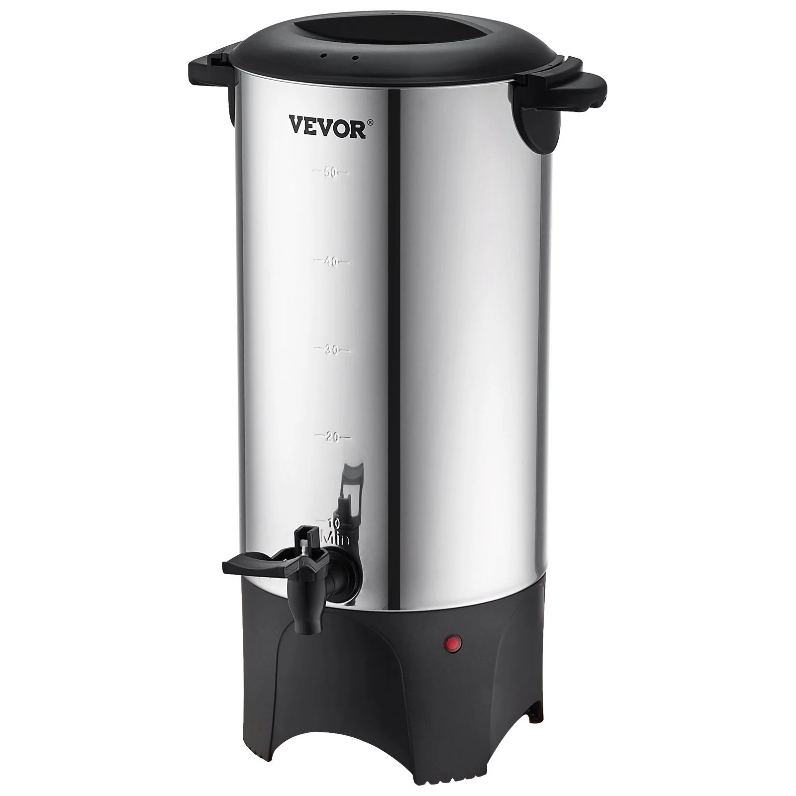50-Cup Stainless Steel Coffee Urn - Brew with Ease