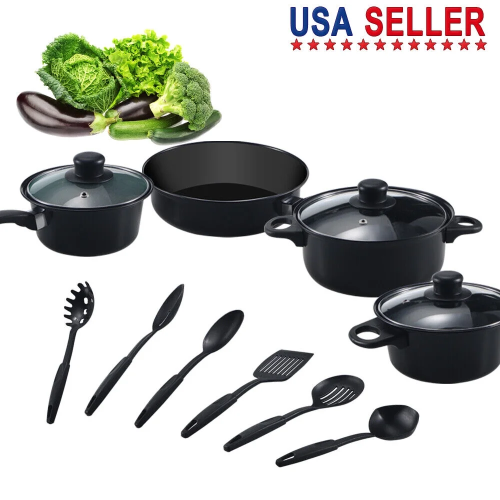 Paddsun 13 Piece Cookware Set Nonstick Pots Pans Home Kitchen Cooking Non Stick