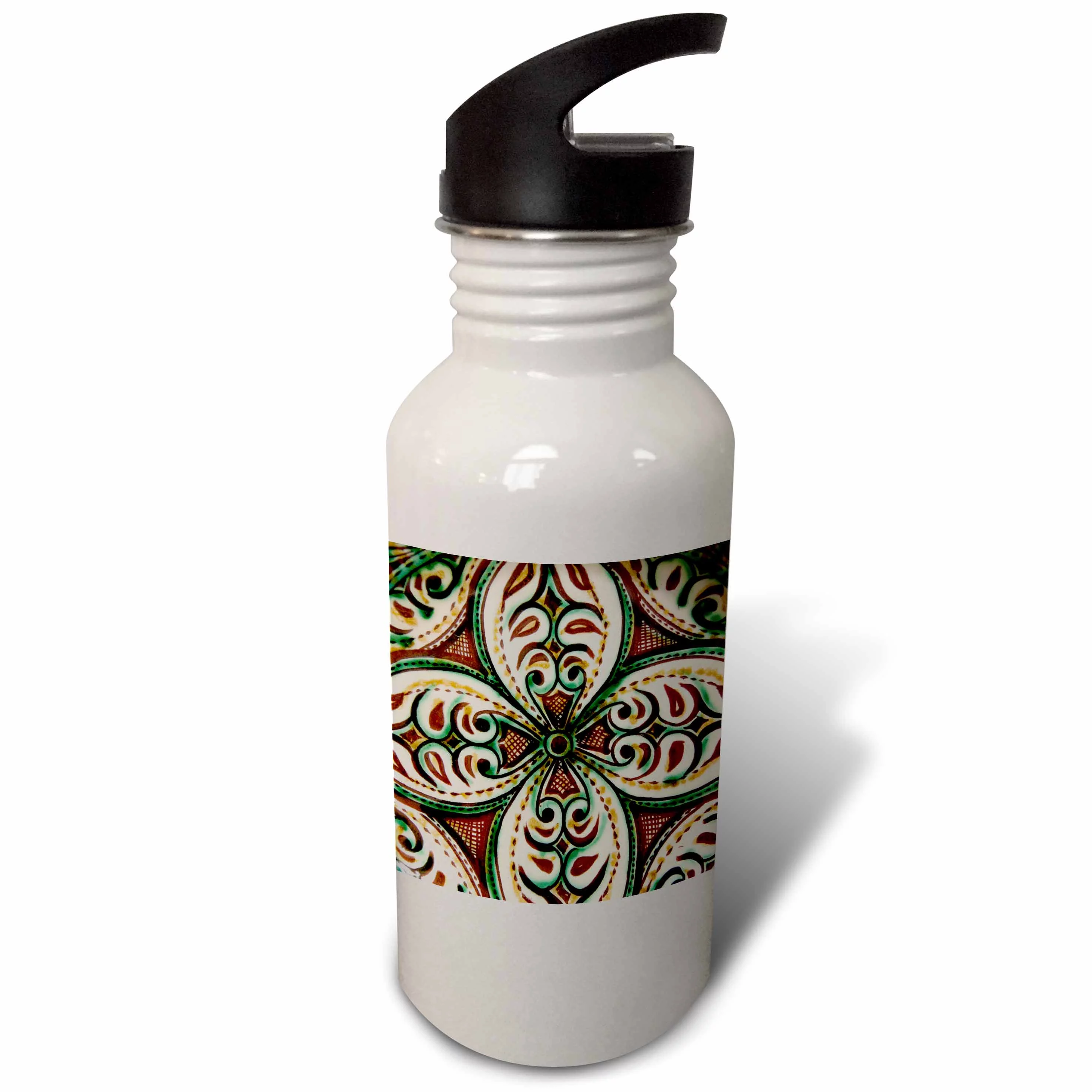 Bulgaria, Veliko Tarnovo, pottery - EU05 CMI0110 - Cindy Miller Hopkins 21 oz Sports Water Bottle wb-81104-1