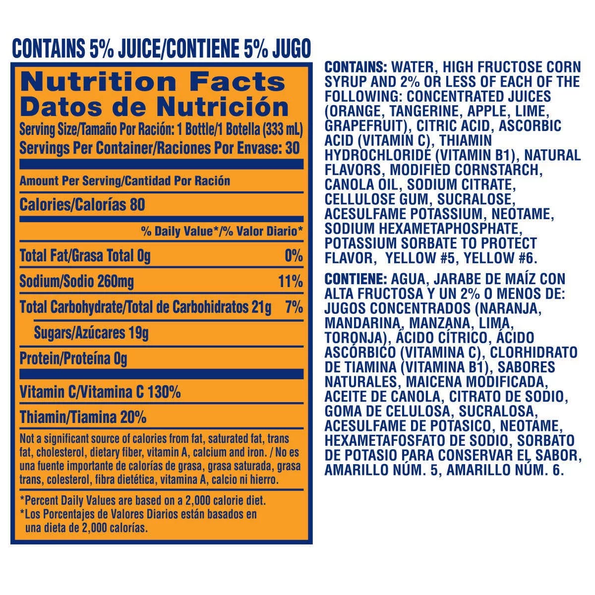 Sunny D, Tangy Original, 11.3 fl oz, 30-count