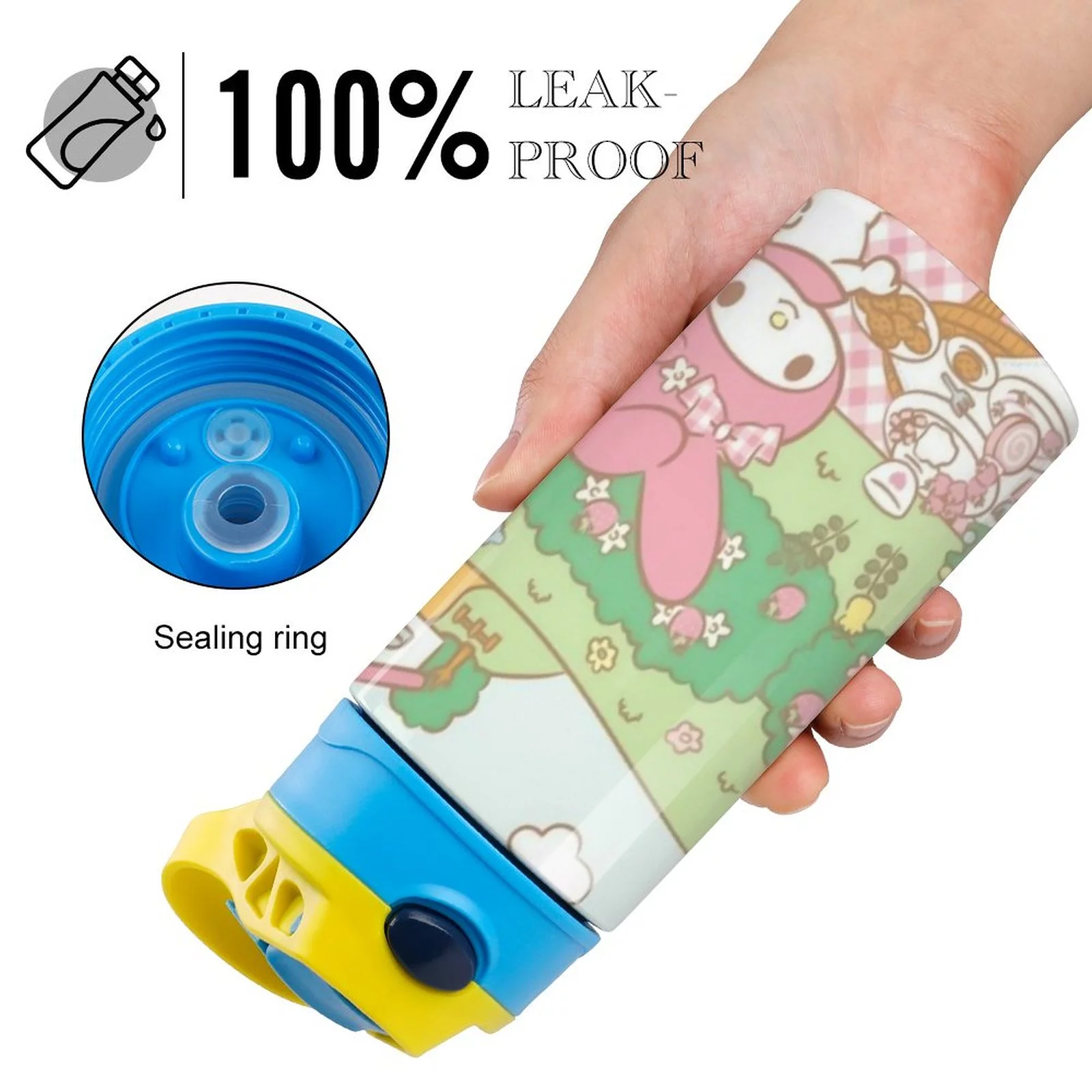 My Melody Children's Water Bottle Vacuum Insulated Stainless Steel Cup With Straw Toddler Thermoses