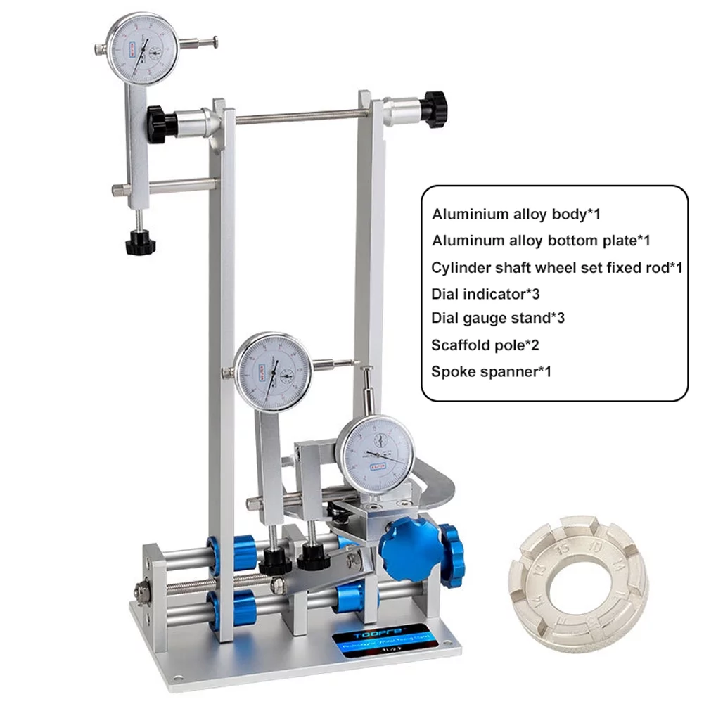 Precision Wheel Truing Stand TOOPRE MTB Tools for Brake Disc Deflection Measurement