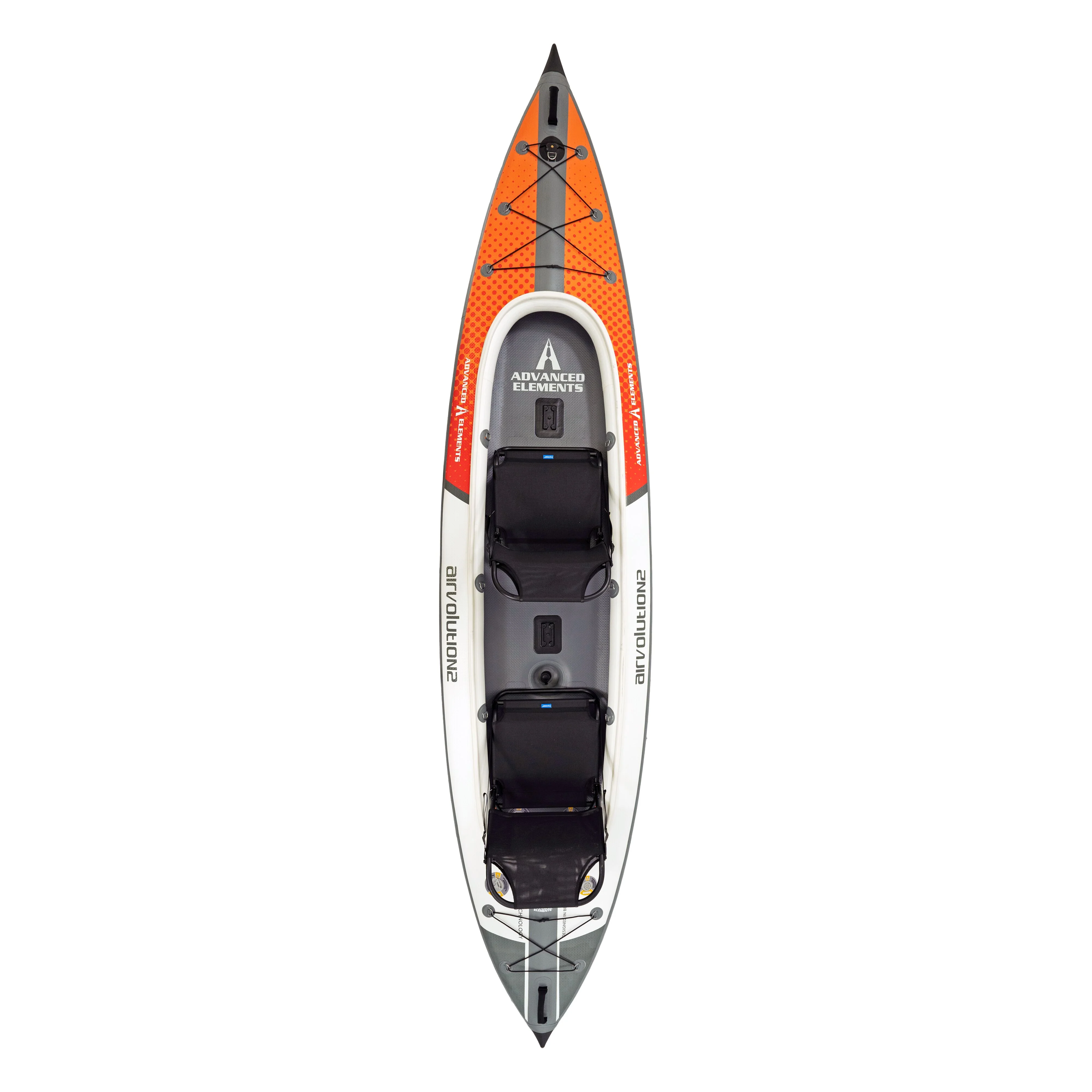 Advanced Elements AirVolution™ 2 Pro - Inflatable Kayak with Pump - Recreational Tandem Kayak - 14.5 ft - Orange
