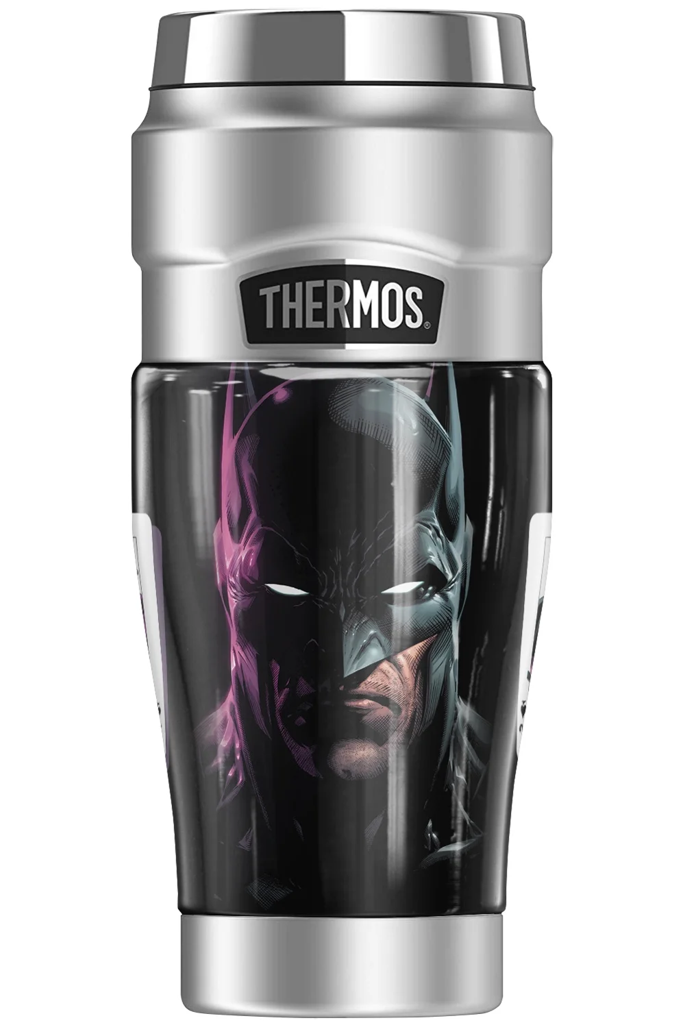 Batman Batman vs Joker THERMOS STAINLESS KING Stainless Steel Travel Tumbler, Vacuum insulated & Double Wall, 16oz