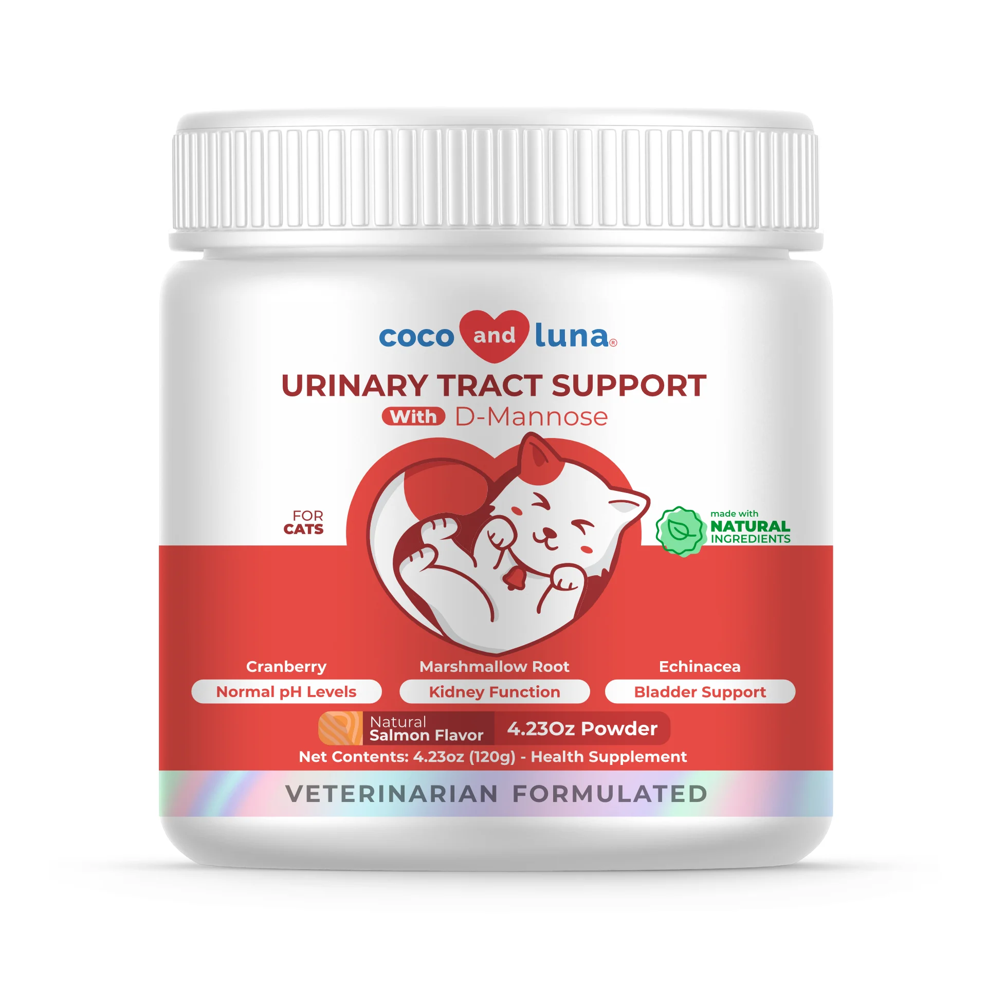 Coco and Luna Urinary Tract for Cats - Incontinence Support, Urinary Tract Support - 120g Powder