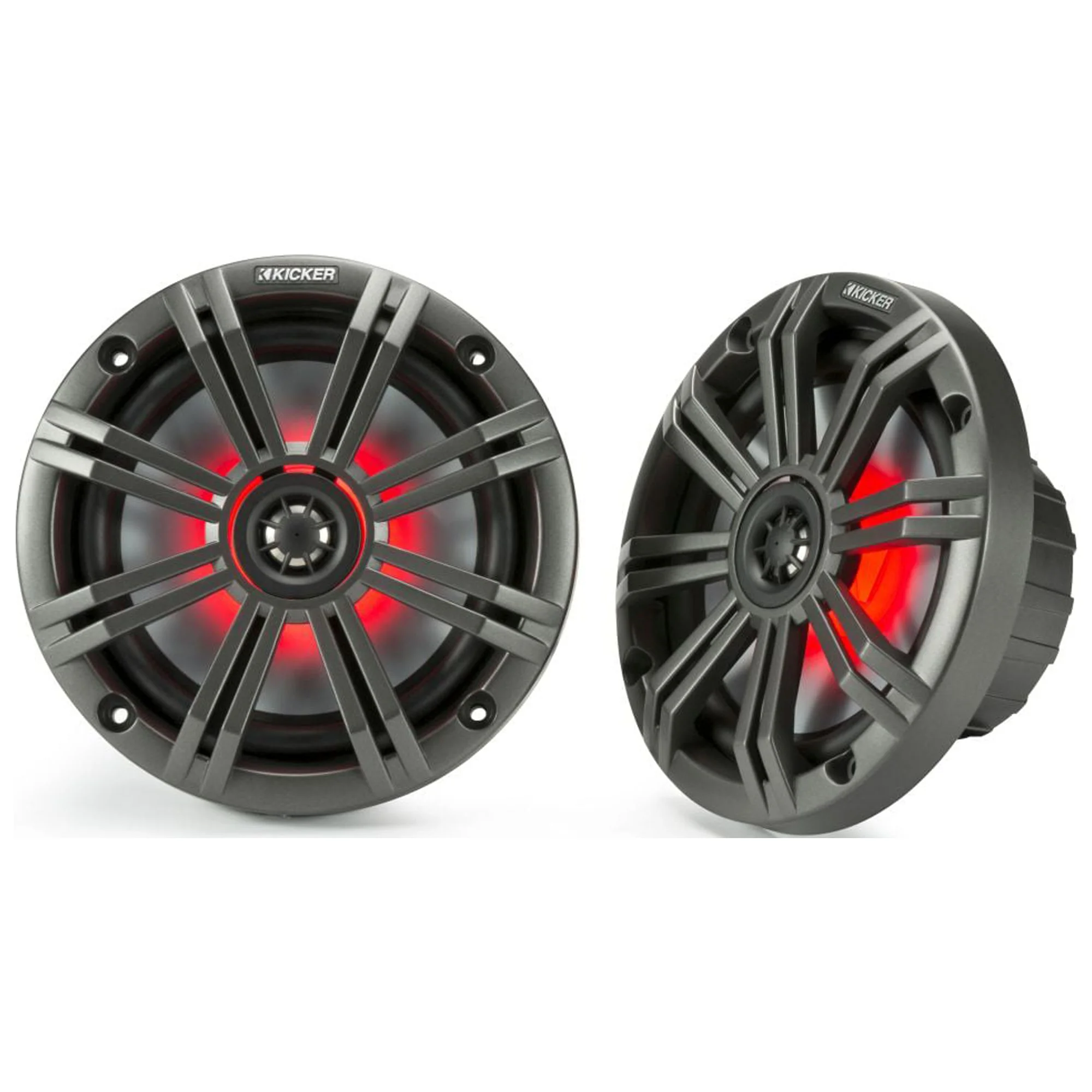 Black Kicker Dual Wake Tower System with Kicker Charcoal 6.5