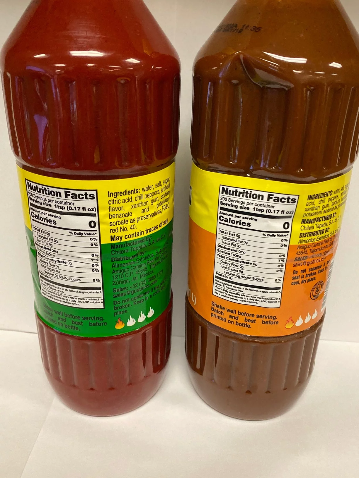 El Chilerito Chamoy Regular and Mango 2 Bottle Bundle