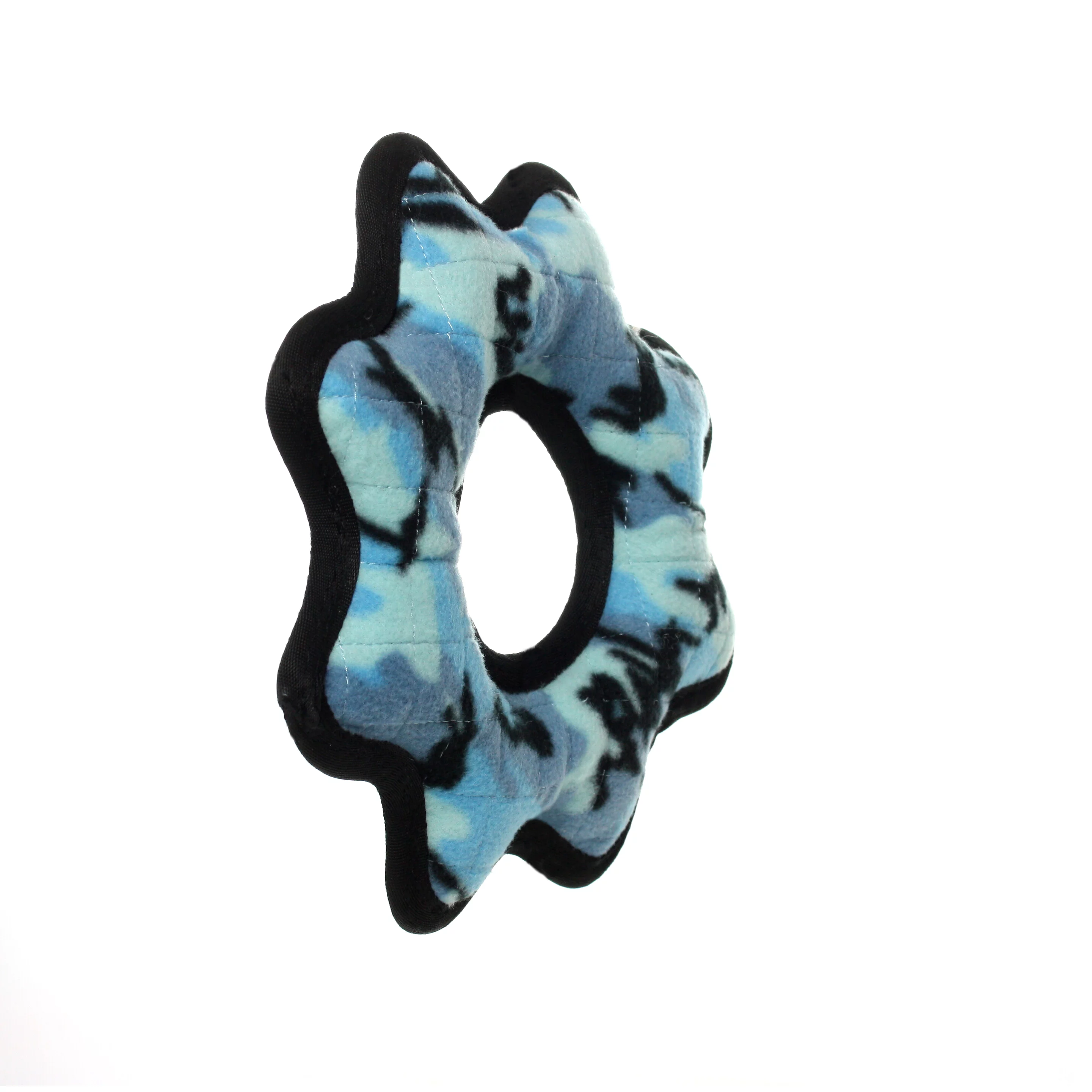 Tuffy Ultimate Gear Ring Durable Dog Toy, Camo Blue