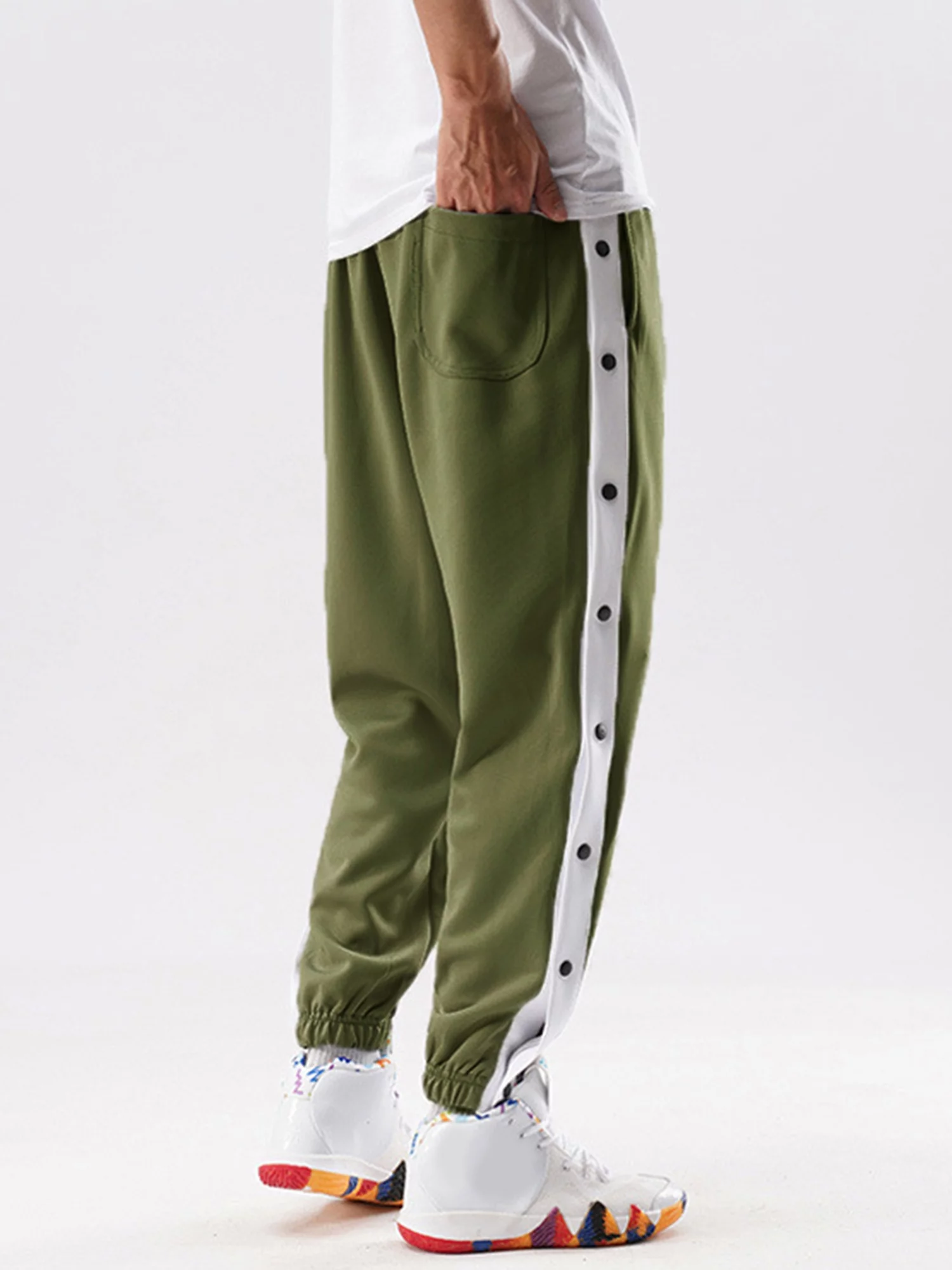 GXFC Men Sweatpants Loose Quick Dry Tear Away Pants