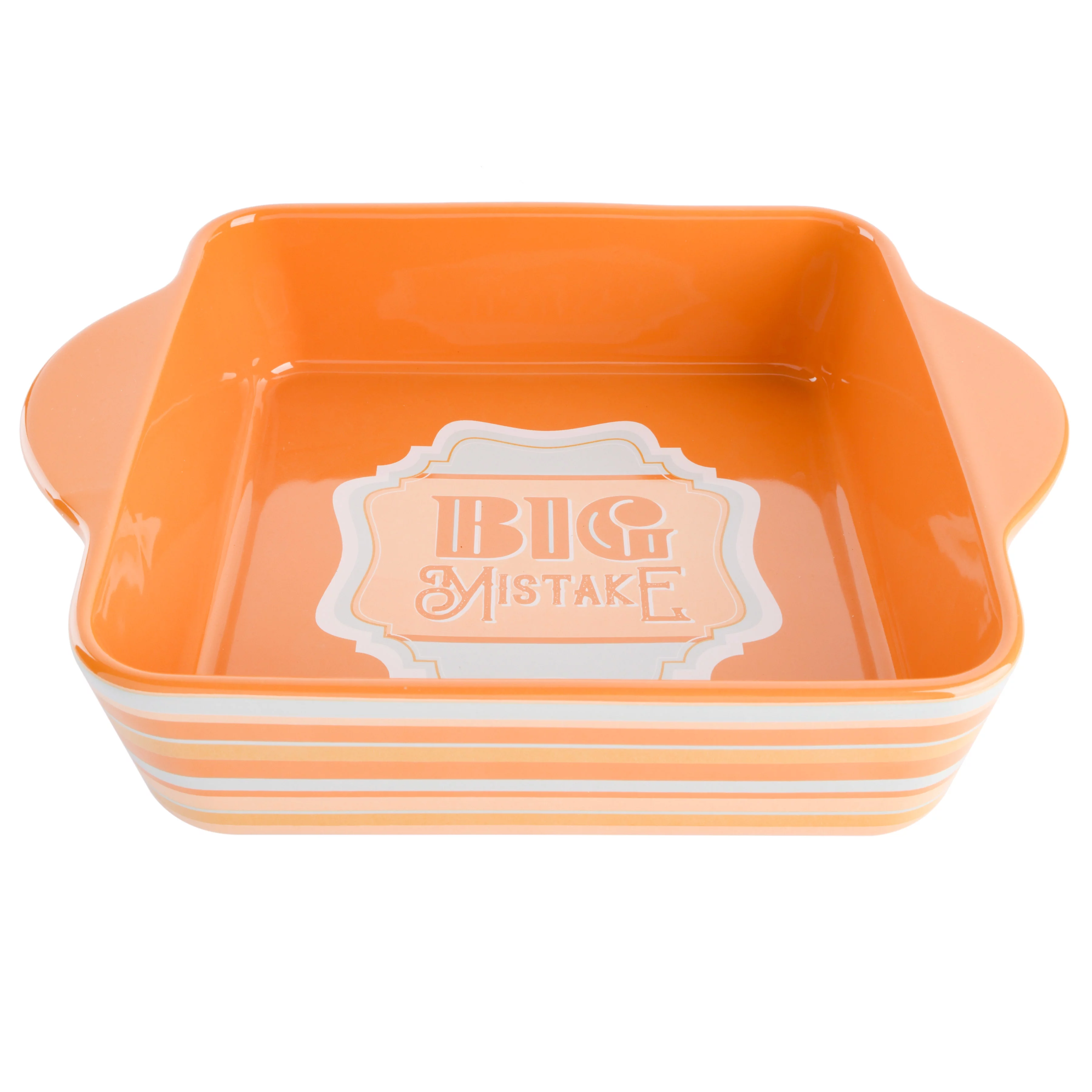 Wanda June Home Big Mistake Orange 8-inch Stoneware Baking Dishby Miranda Lambert