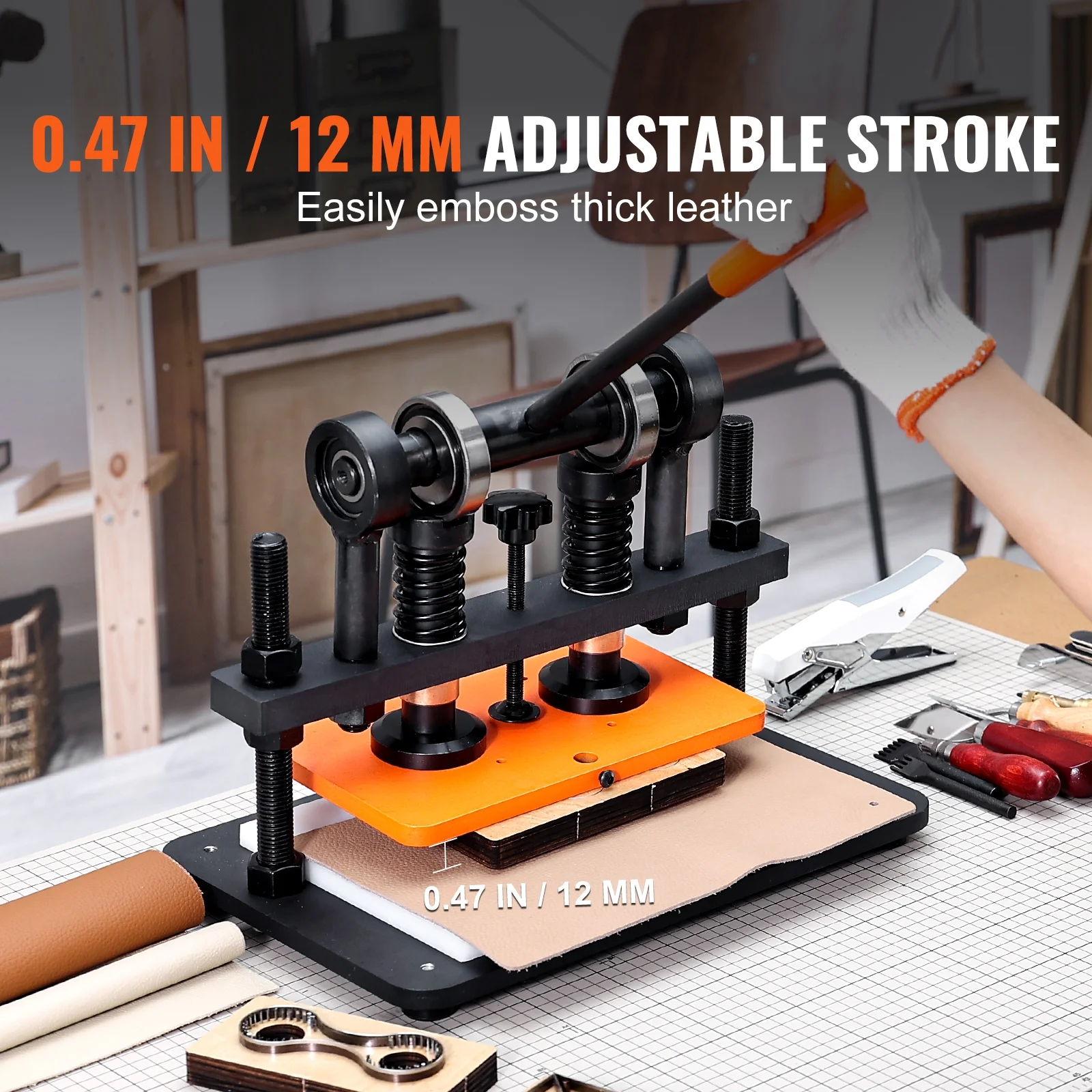 SKYSHALO Leather Cutting Machine, 10.2