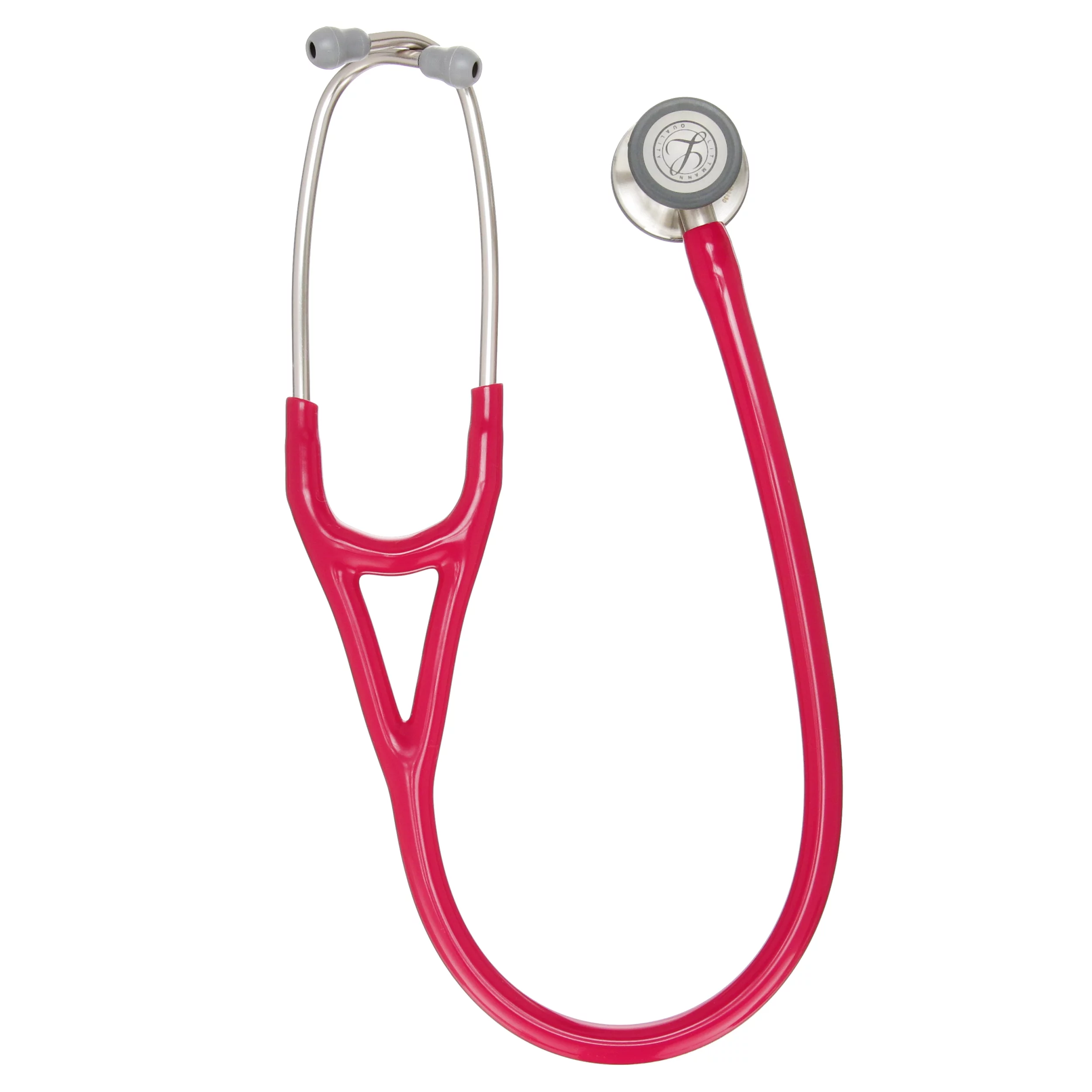 3M Littmann Cardiology IV Stethoscope, Standard-Finish Chestpiece, Raspberry Tube, Stainless Stem and Headset, 27 inch, 6158