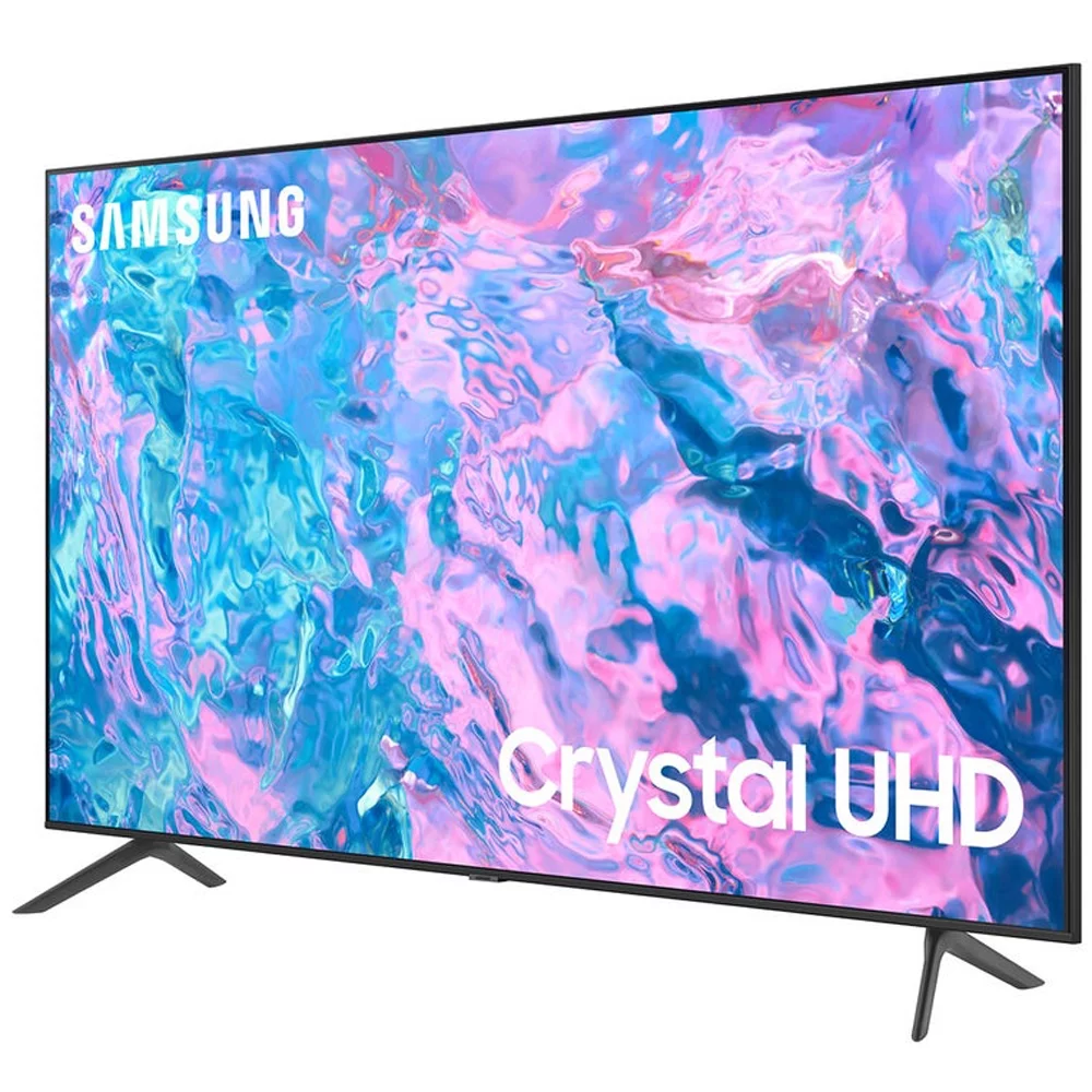 Samsung UN85CU7000FXZA 85 inch Crystal UHD 4K Smart TV 2023 Bundle with Samsung 11.1.4 ch. Wireless Dolby ATMOS Soundbar and Rear Speakers