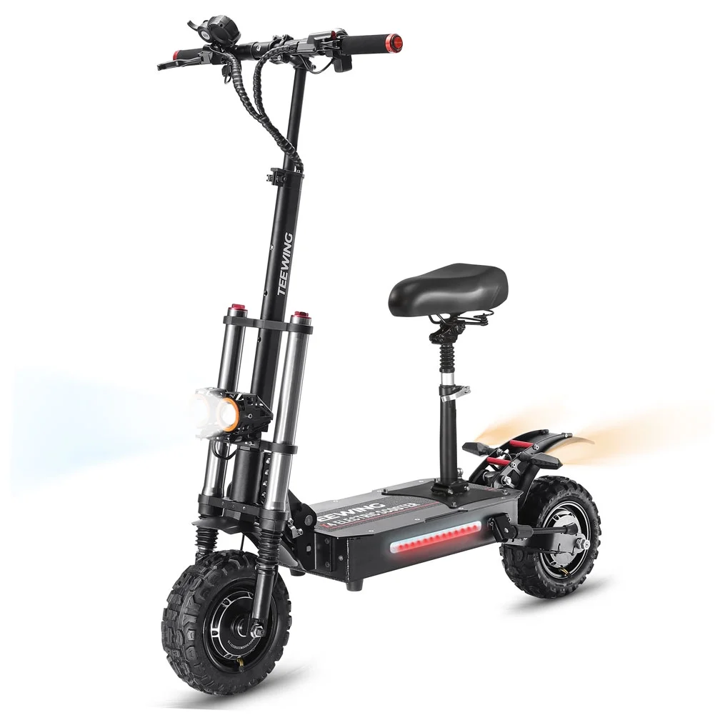 Teewing X4 Electric Scooter ,5600W Dual Motor ,Electric Fordable Scooter for Adults, Fast 52.8 mph ,11'' Road Tires