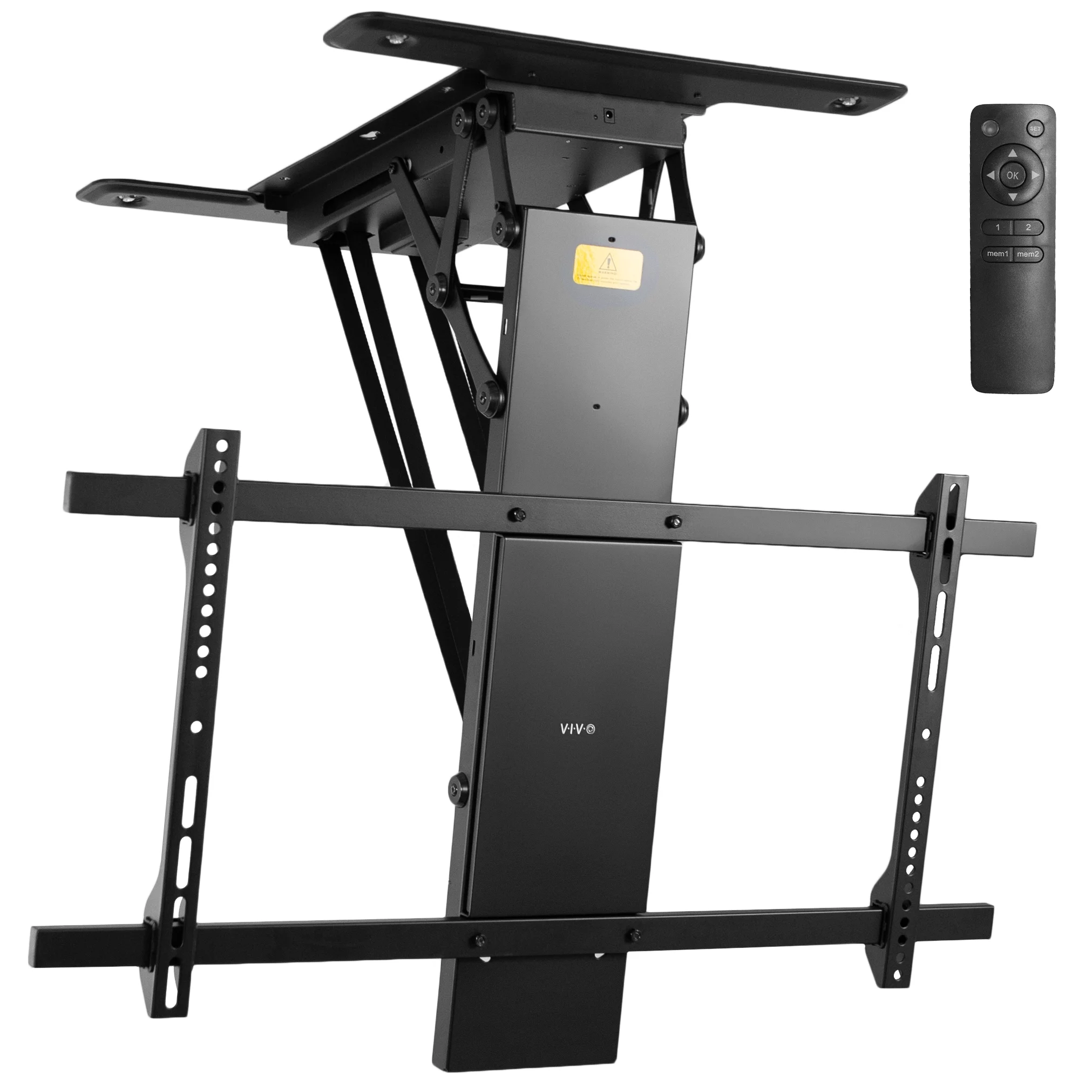 VIVO Motorized Flip Down Pitched Roof Ceiling TV Mount for 40