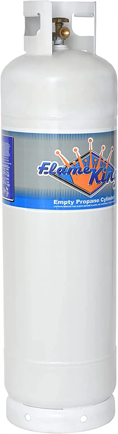Flame King 60 lb Steel Propane Tank LPG Refillable Cylinder with POL Valve
