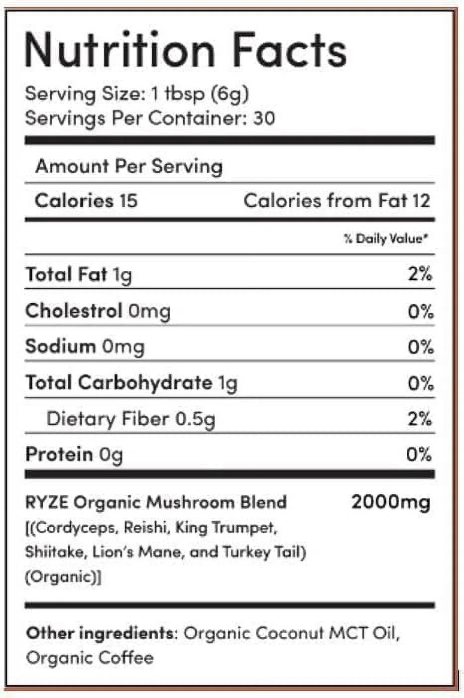 RYZE Mushroom C0ffee (30 Servings) (Pack of 1) - Good Supplement