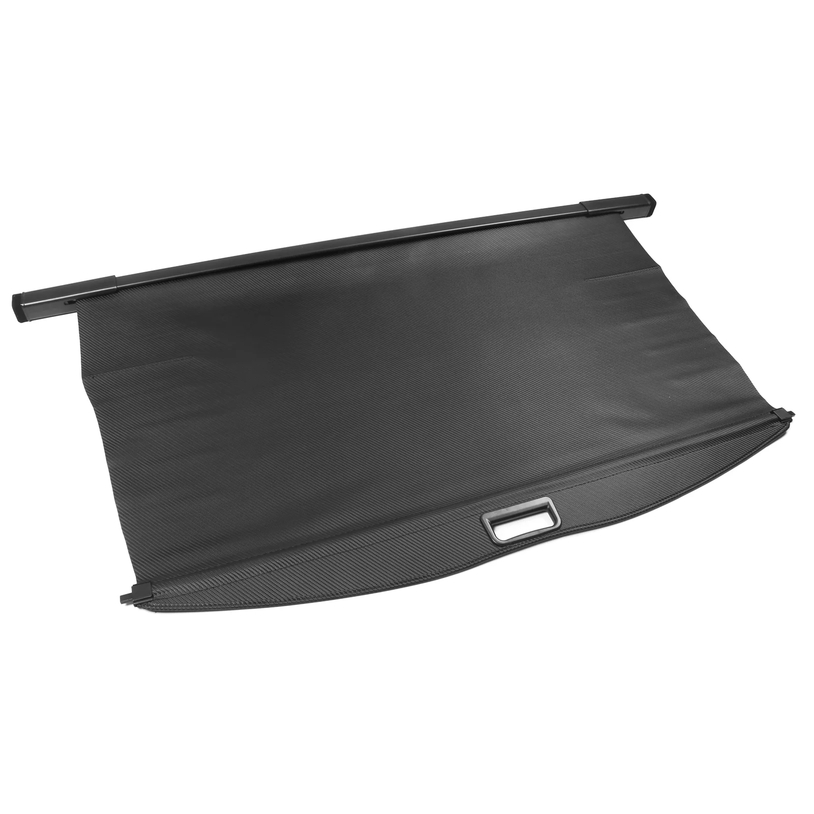 Ikon Motorsports Retractable Rear Trunk Security Cargo Cover Tonneau Luggage Shade Added on Bodykit Replacement Compatible With 2020-2024 Toyota Highlander PVC & ABS & Aluminum CF Texture Style