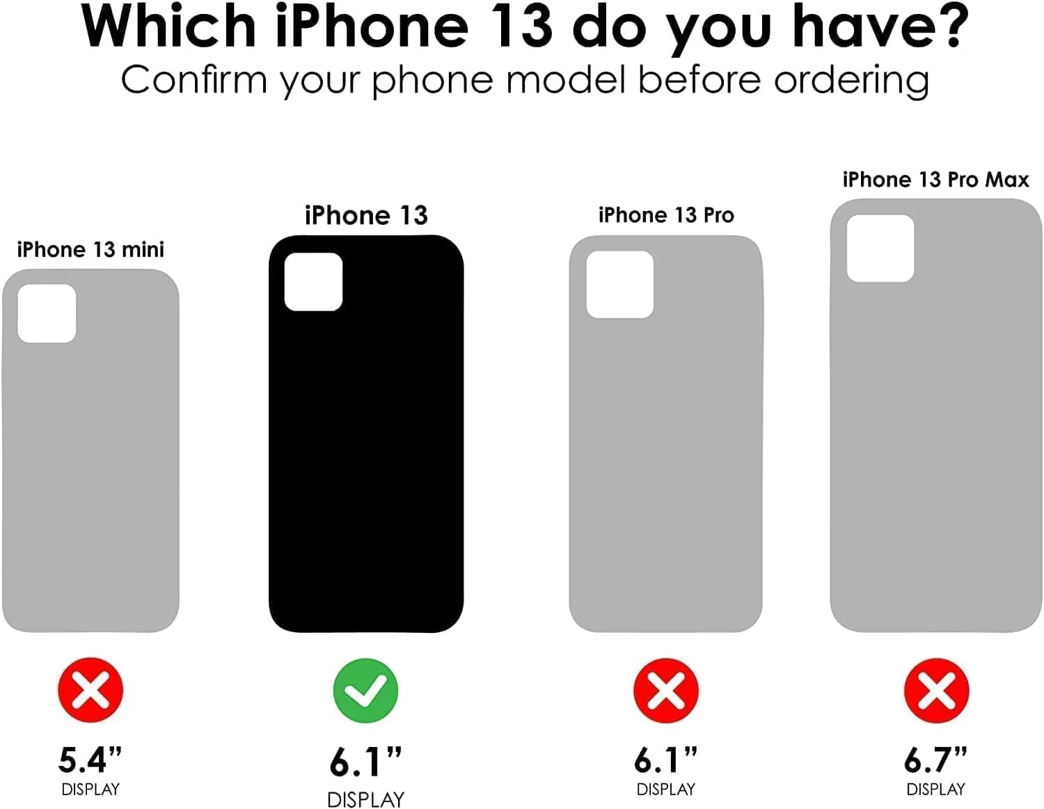 OtterBox Defender Series Screenless Edition Case for iPhone 13 Only - Holster Clip Included - Microbial Defense Protection - Retail Packaging - Black