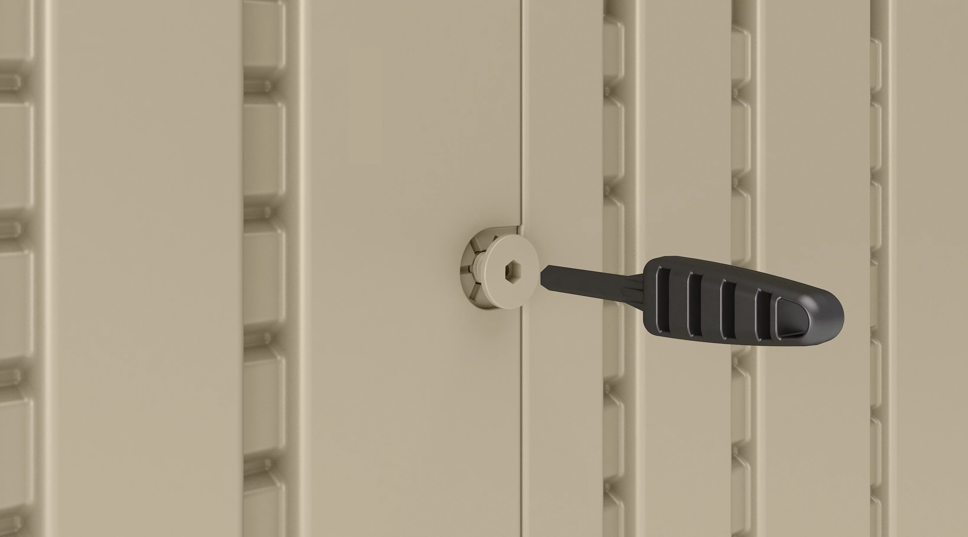 Suncast 7.5' x 3.5' Resin Alpine Shed BMS7300D, Taupe