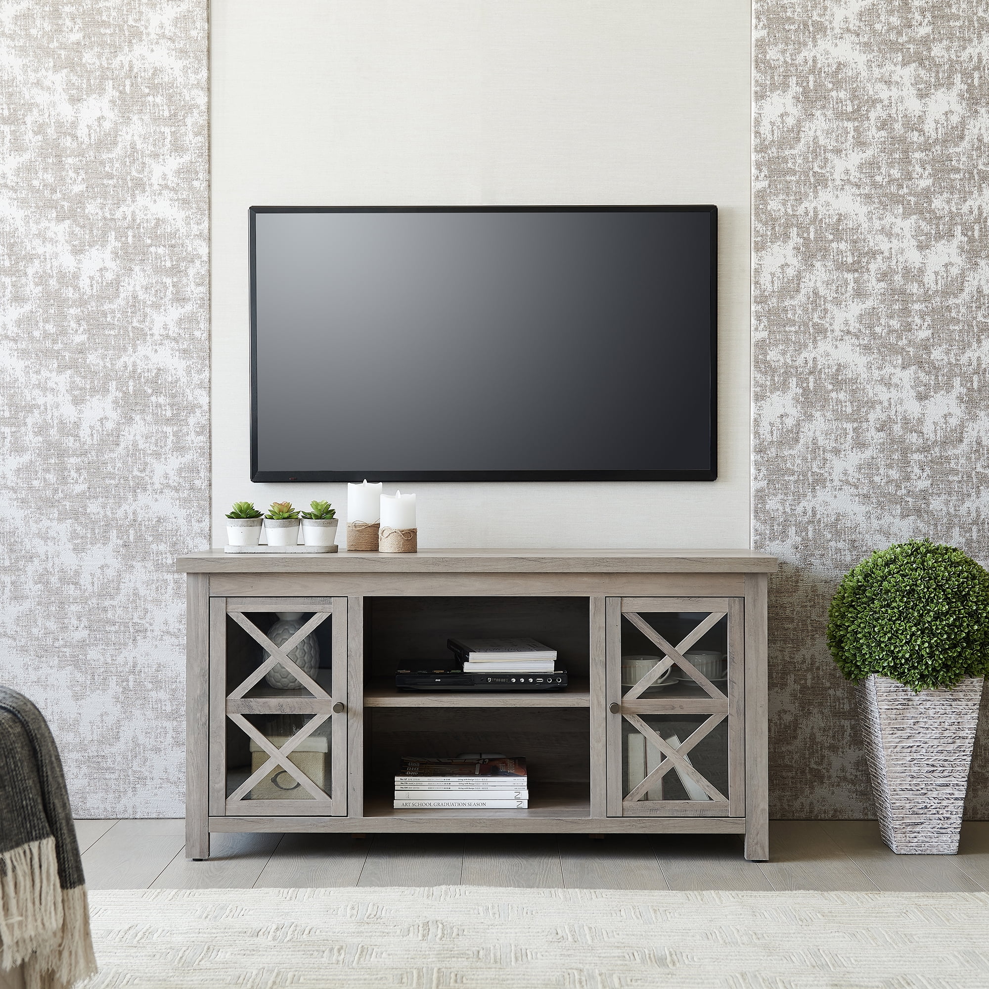 Evelyn&Zoe Colton Rectangular TV Stand for TV's up to 55