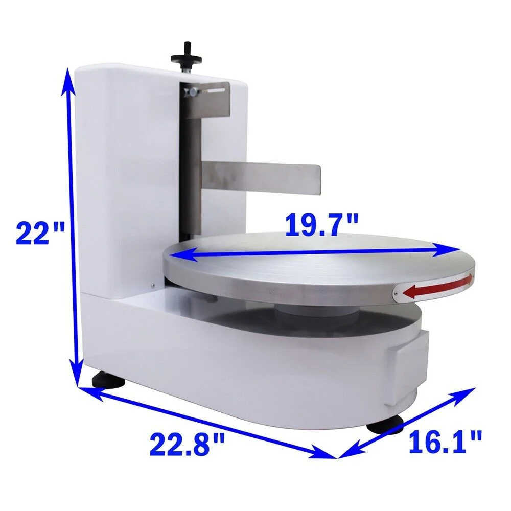 PreAsion 4-16INCH Cake Cream Spreading Coating Smearing Machine Electric Embryo Smearing Machine White 110V