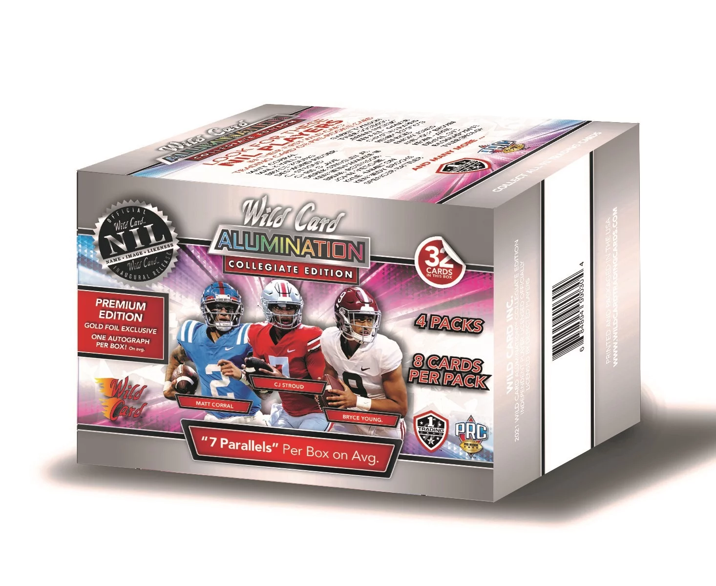 21 Wild Card NIL Football Premium Mega Box Trading Cards