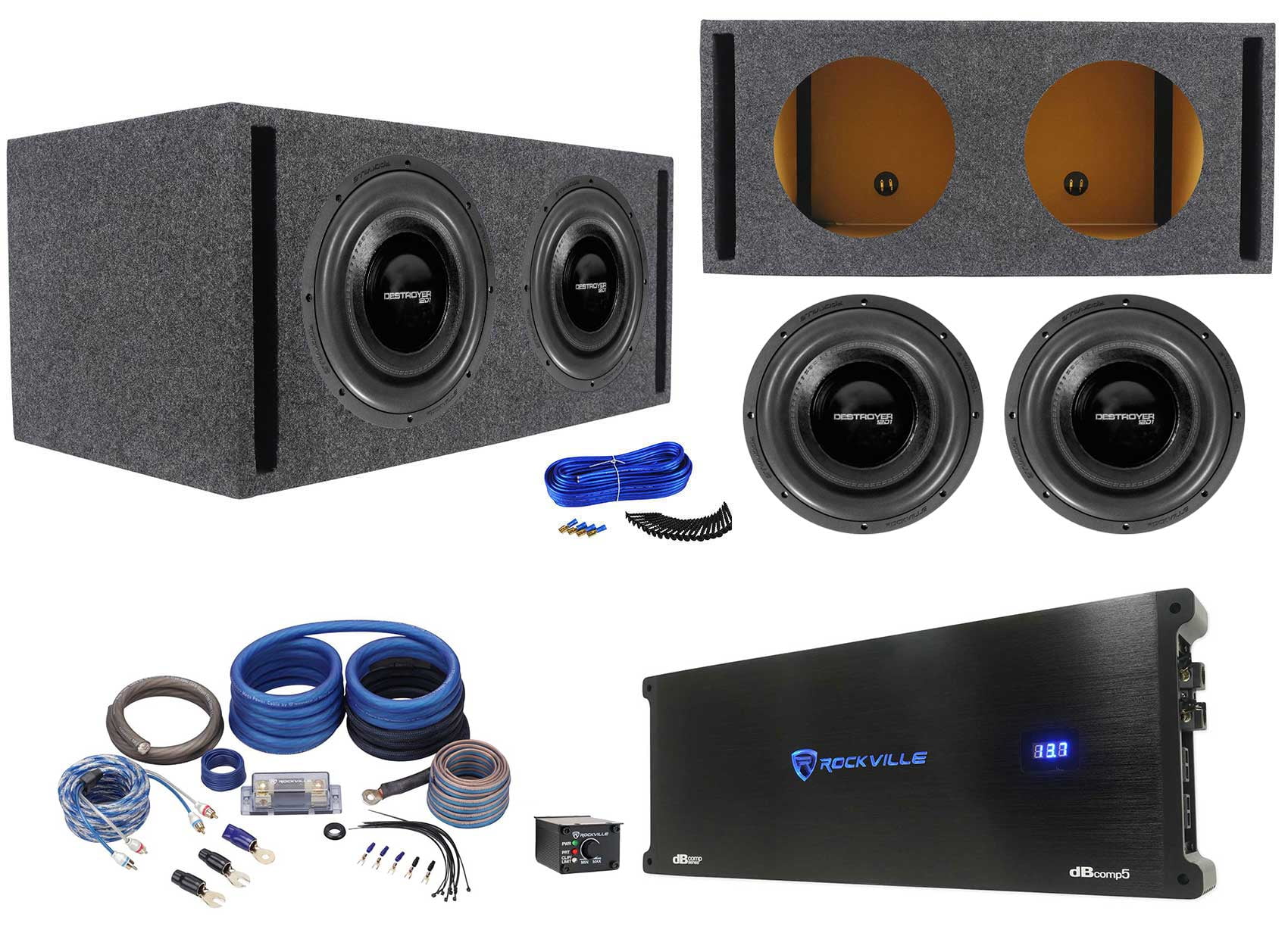 (2) Rockville Destroyer 12D1 12