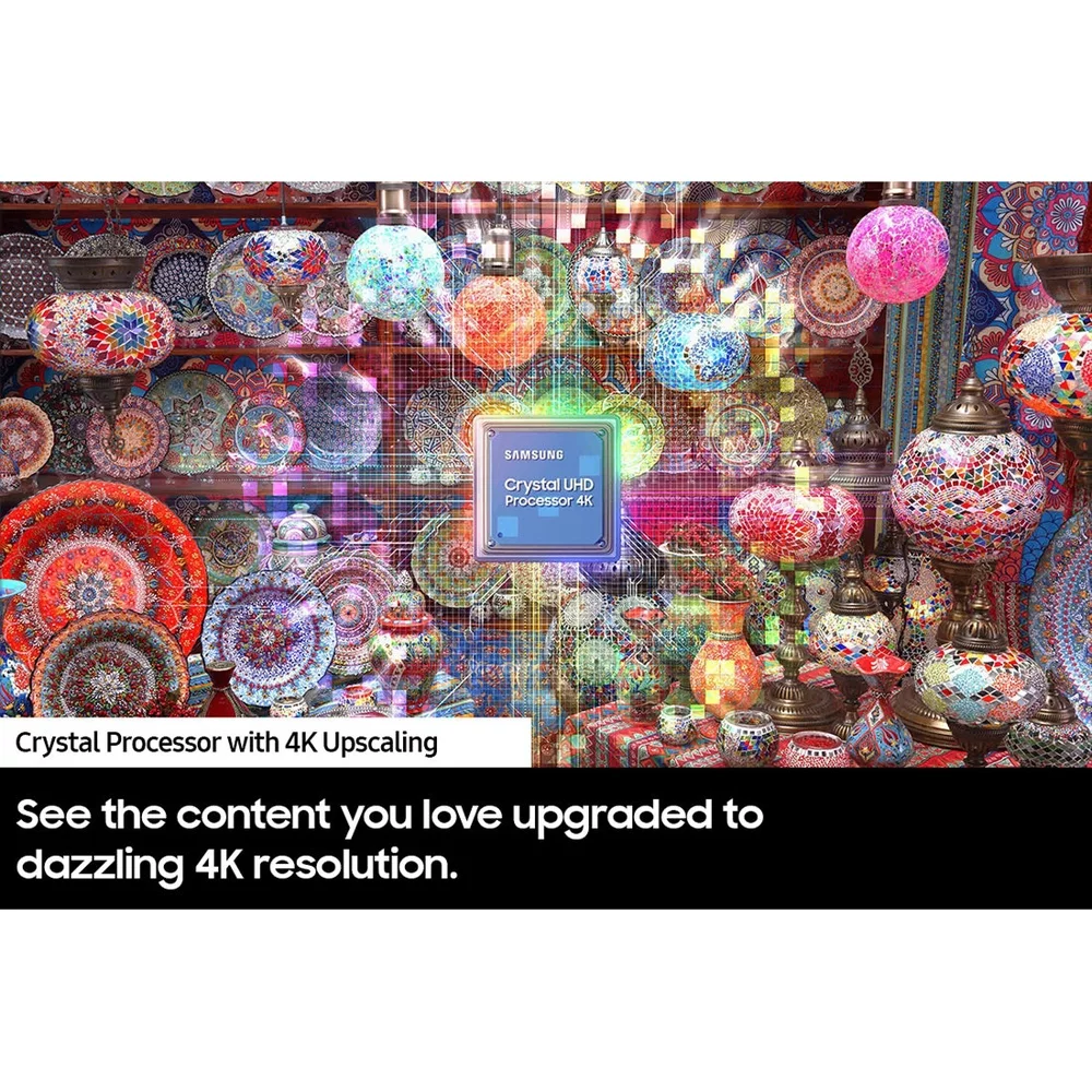 Samsung UN85CU7000 85 inch Crystal UHD 4K Smart TV (2023 Model) Bundle with Deco Gear 60W 2.0 Channel Soundbar, 37